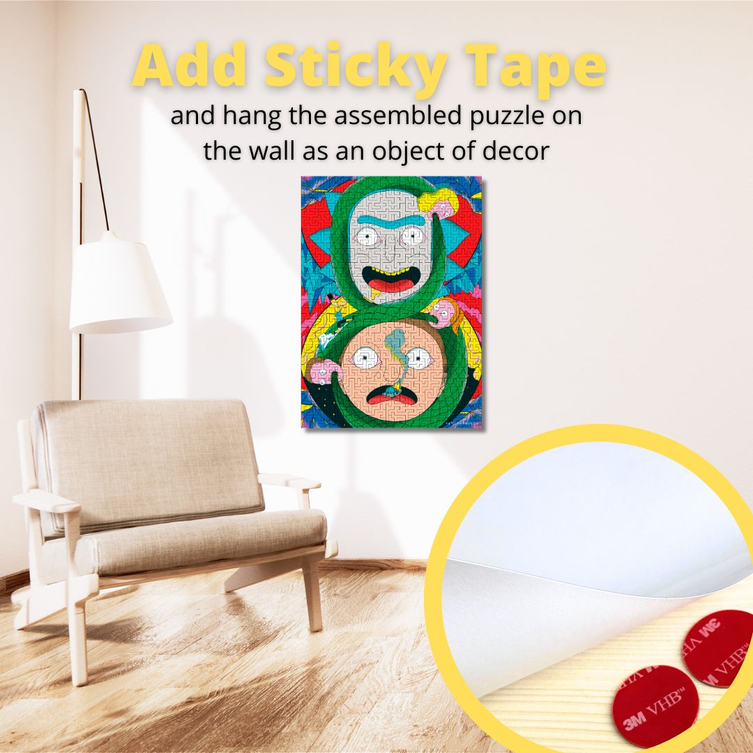 Wooden jigsaw maze puzzle Rick&Morty™ Adventures - Woods Story