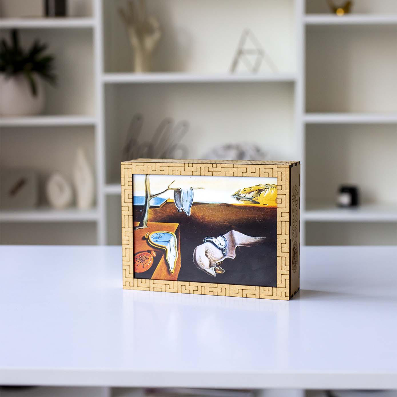 Wooden jigsaw maze puzzle The Persistence of Memory (Salvador Dali) - Woods Story