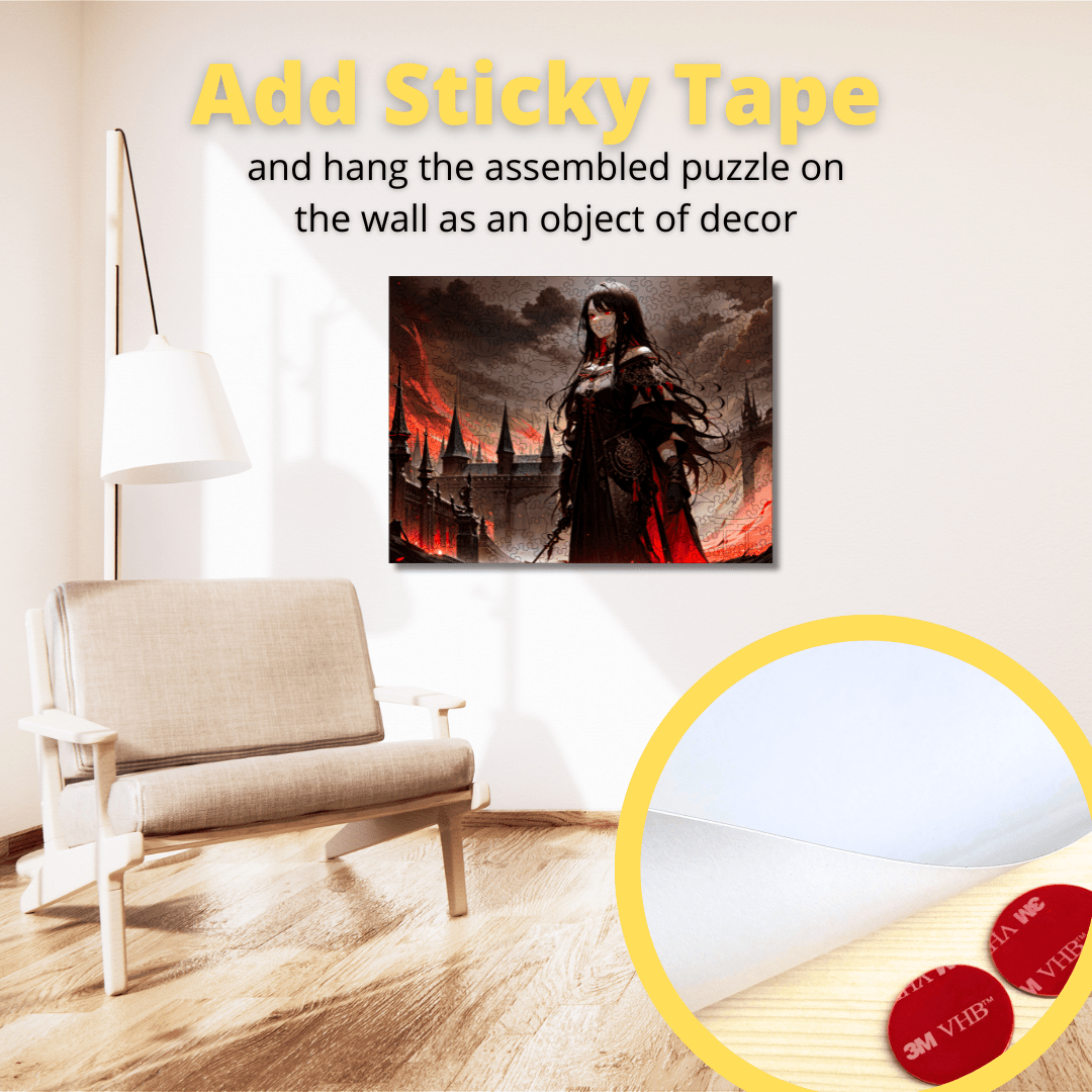 Wooden Jigsaw Puzzle Anime Dark Lady - Woods Story