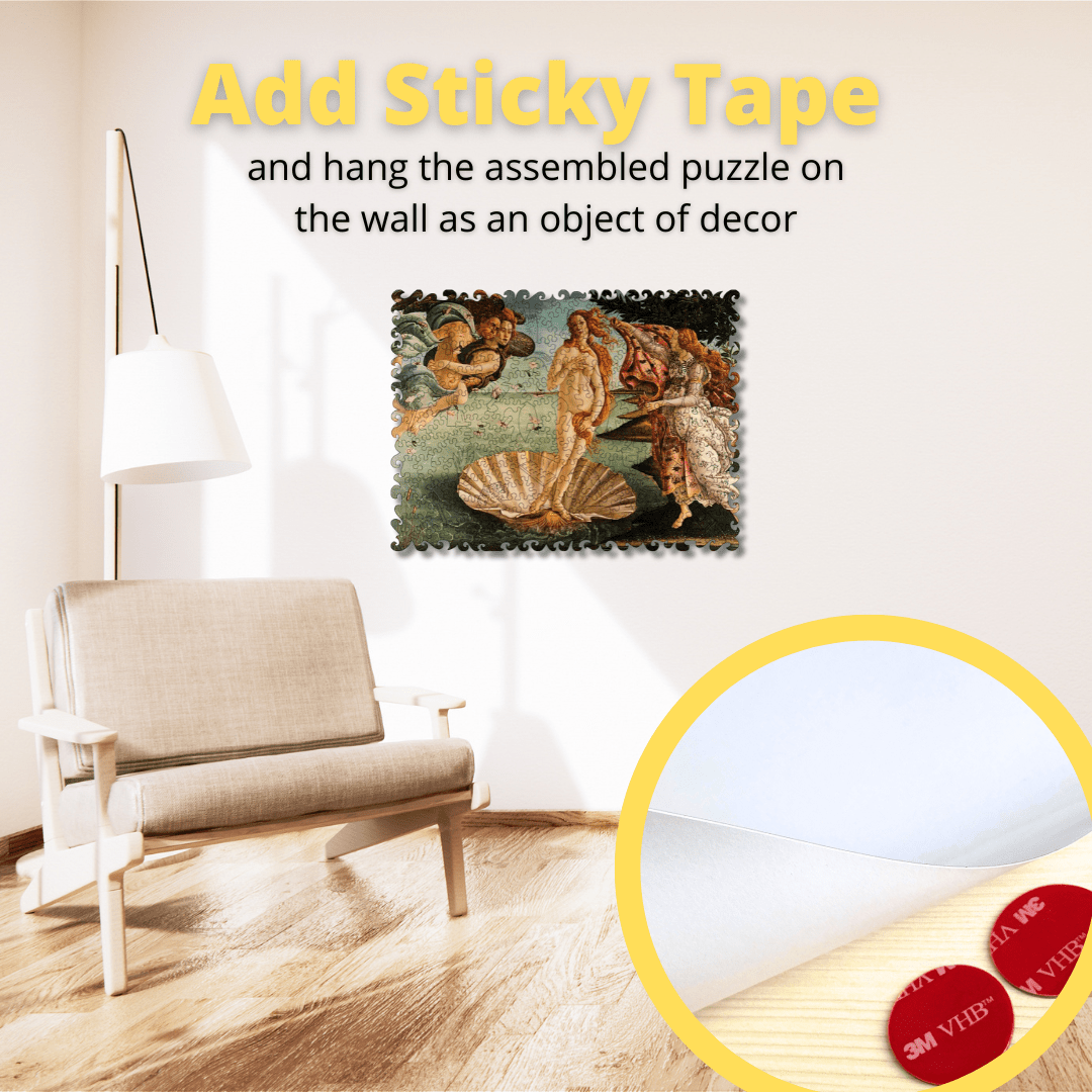 Wooden Jigsaw Puzzle Birth of Venus (Sandro Botticelli) - Woods Story