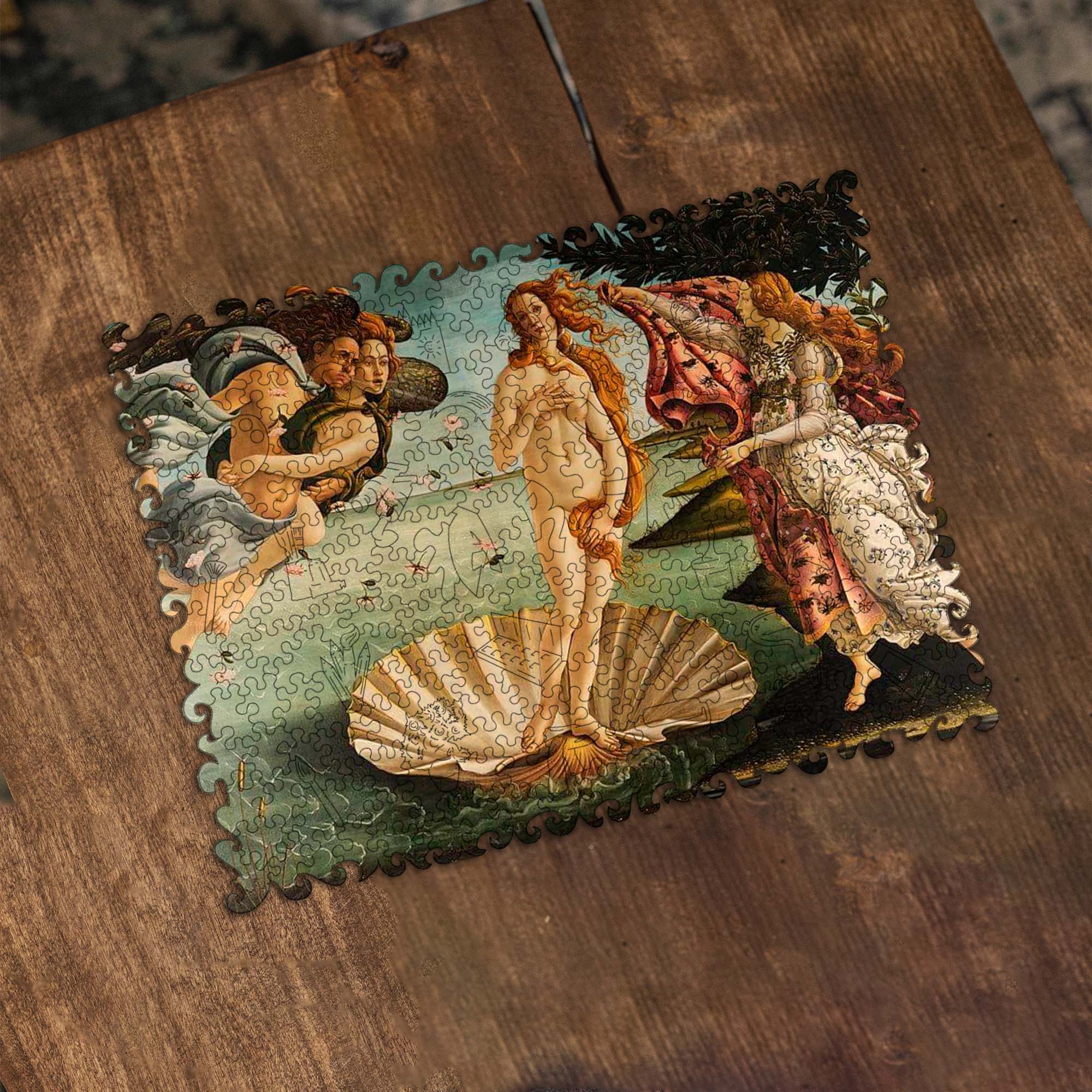 Wooden Jigsaw Puzzle Birth of Venus (Sandro Botticelli) - Woods Story