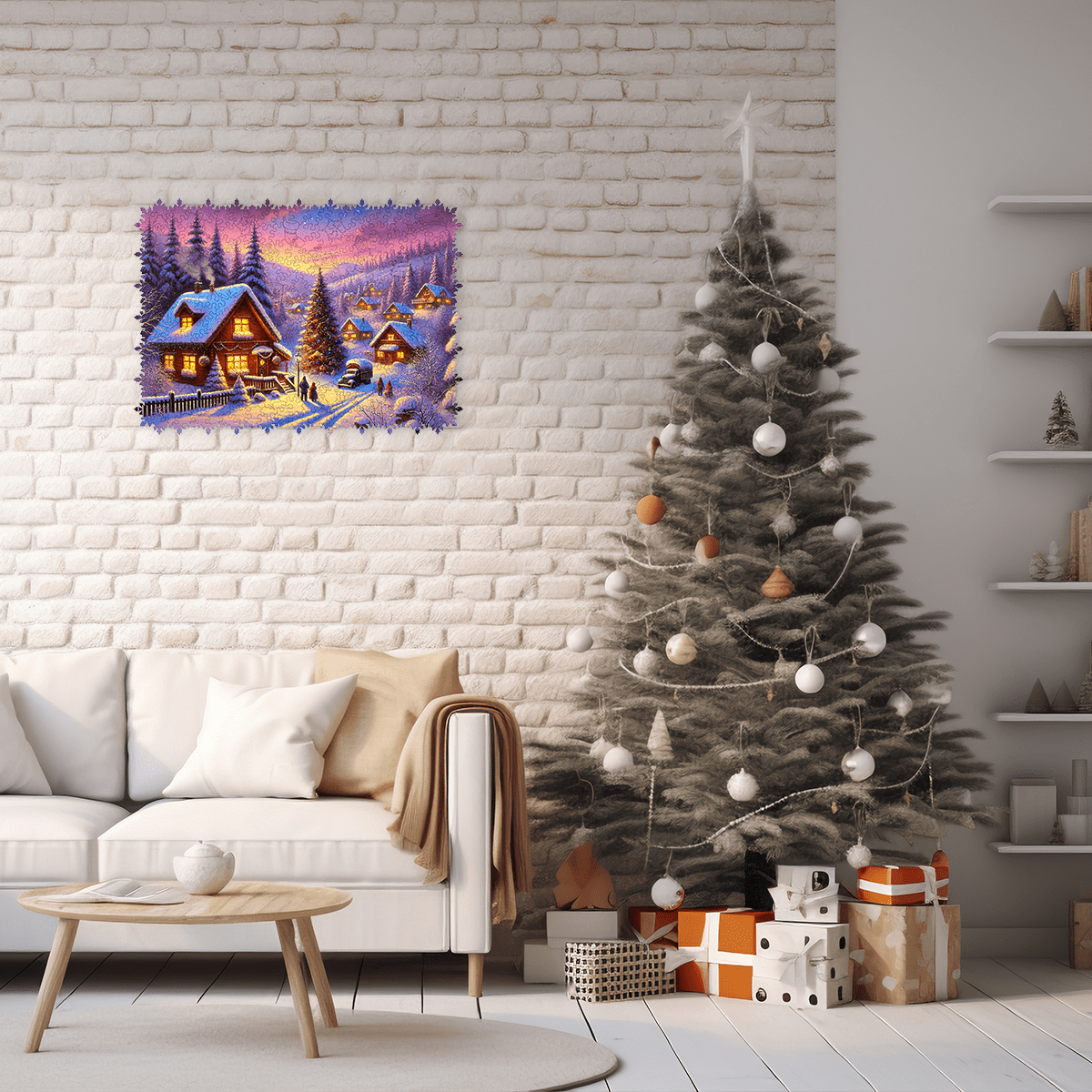 Wooden Jigsaw Puzzle Christmas Eve - Woods Story
