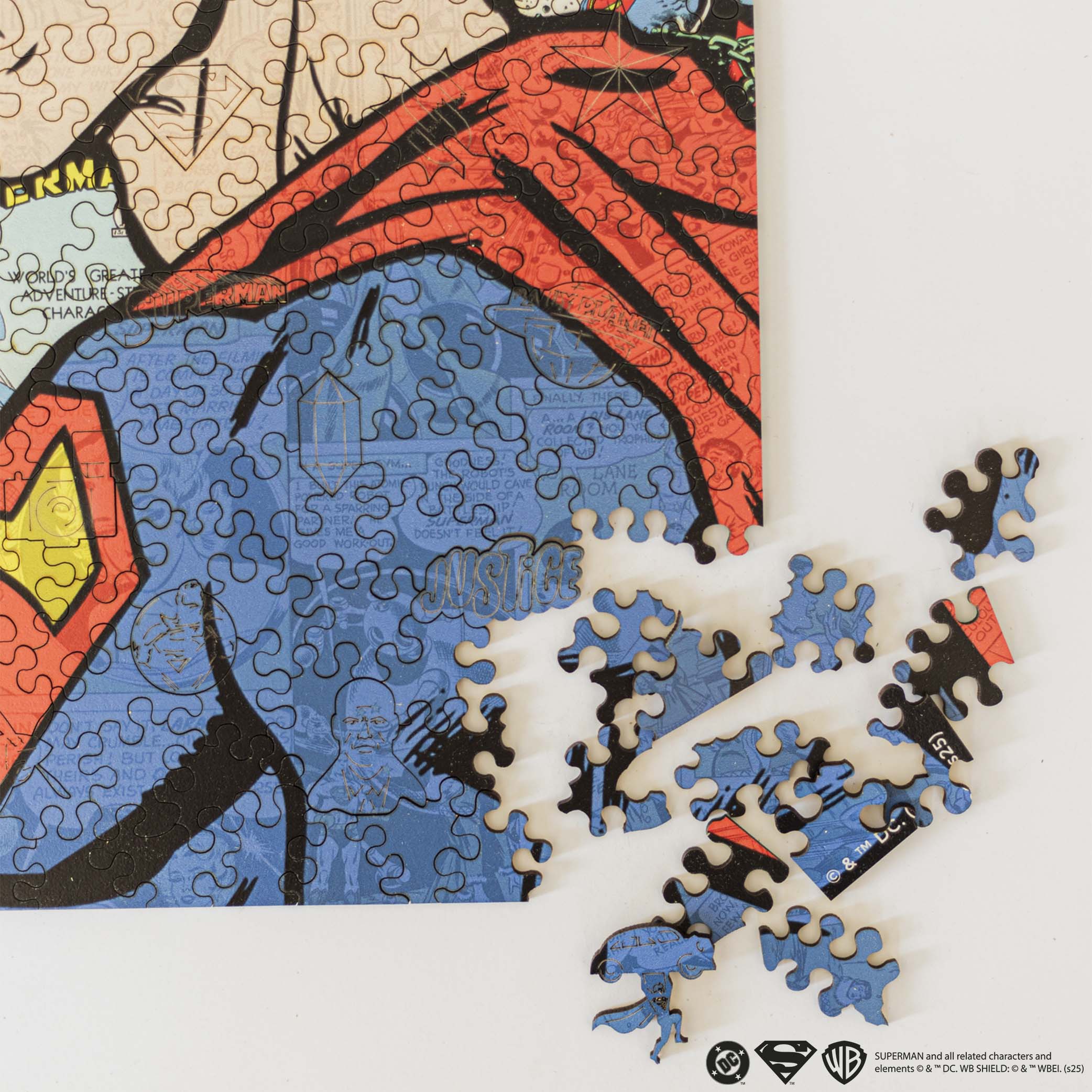Wooden jigsaw puzzle DC Superman™ – Comic Icon - Woods Story