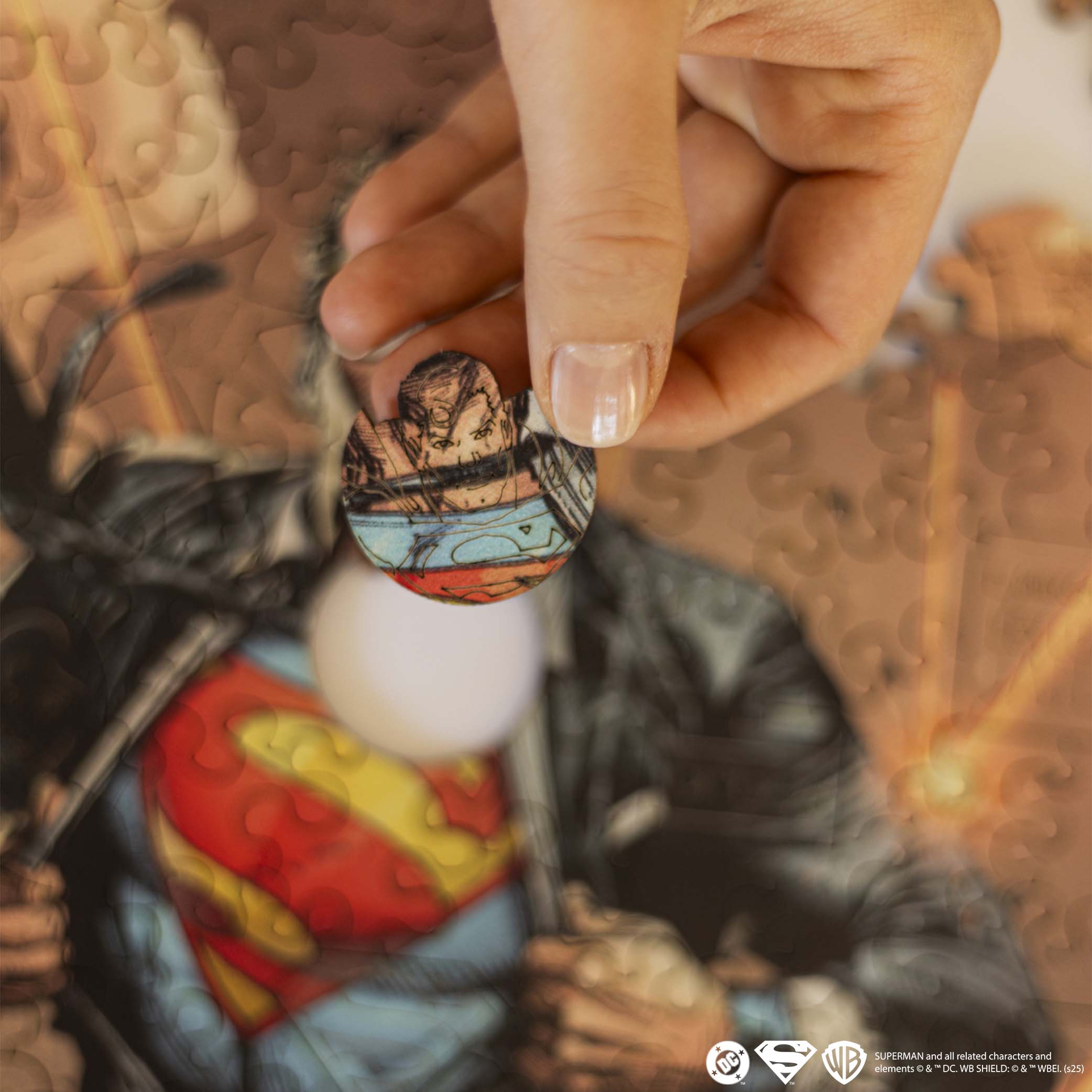 Wooden jigsaw puzzle DC Superman™ – Eye of the Storm - Woods Story
