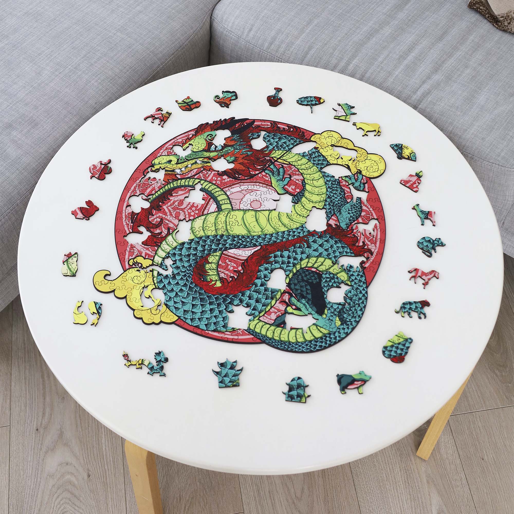 Wooden Jigsaw Puzzle Dragon - Woods Story