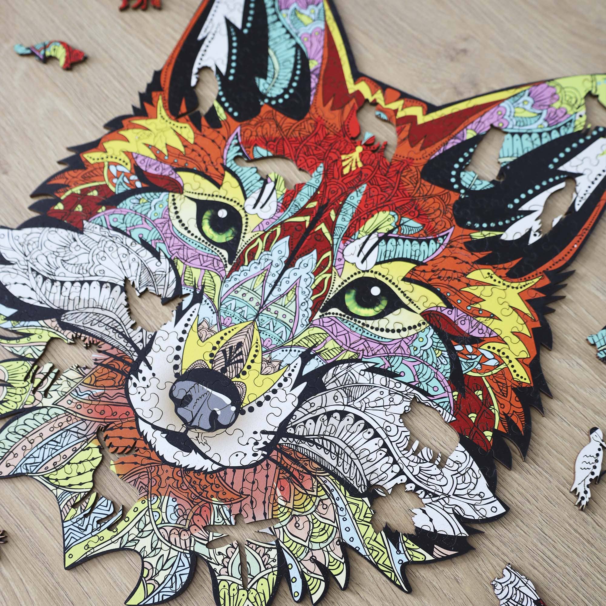 Wooden Jigsaw Puzzle Fox - Woods Story