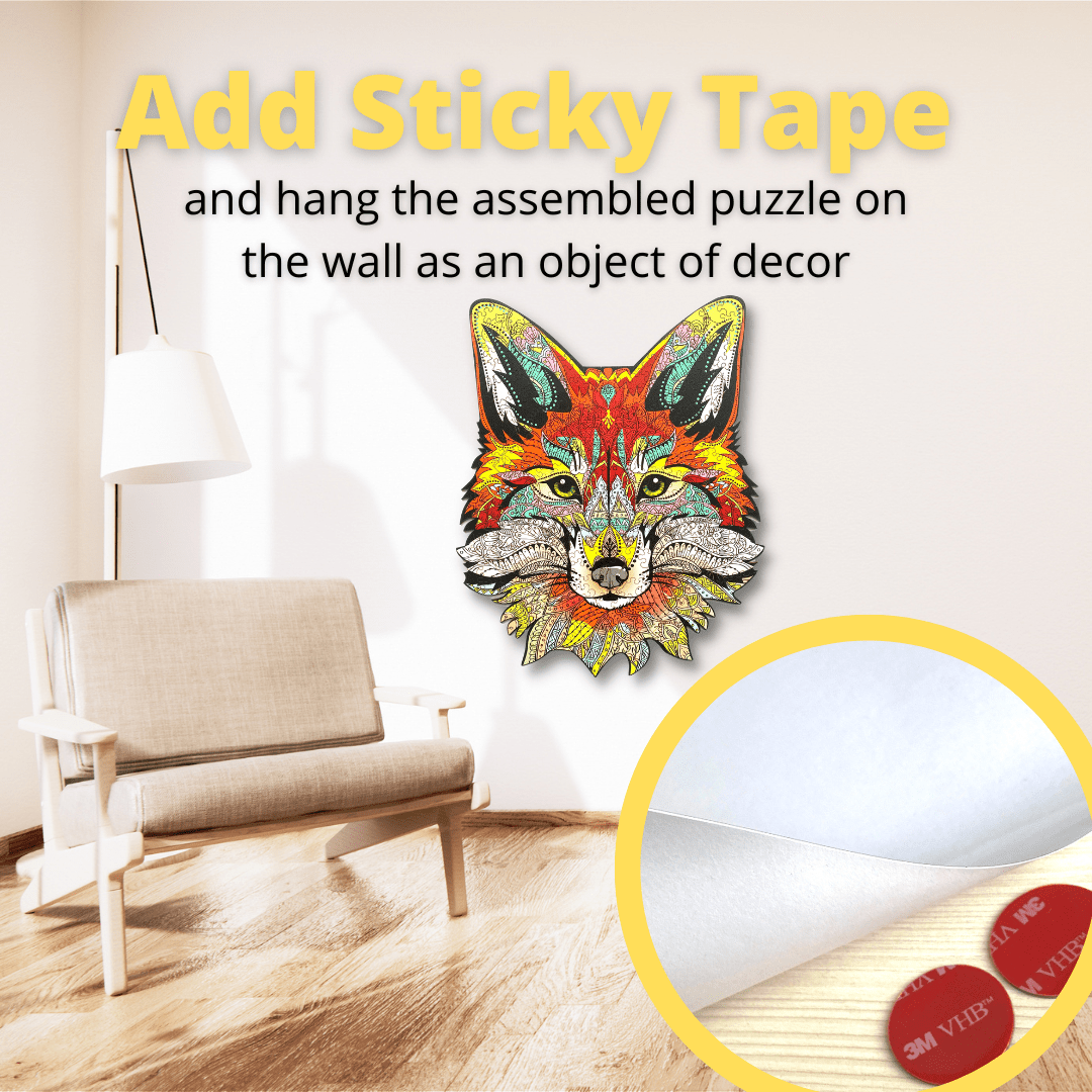 Wooden Jigsaw Puzzle Fox - Woods Story