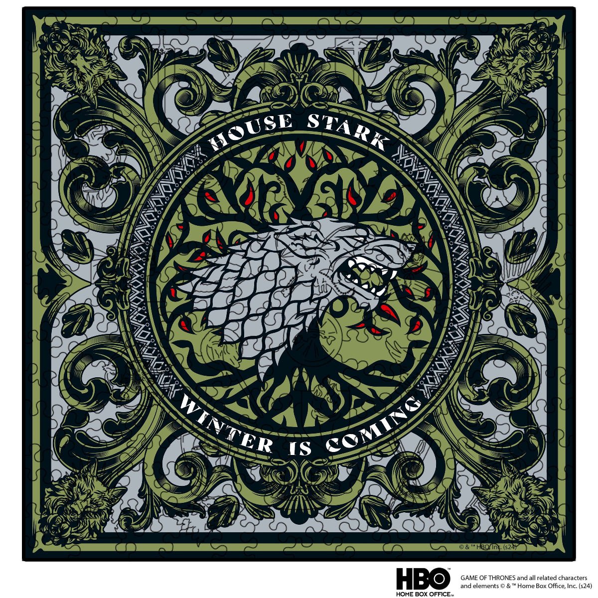 Wooden jigsaw puzzle Game of Thrones™ House Stark - Woods Story