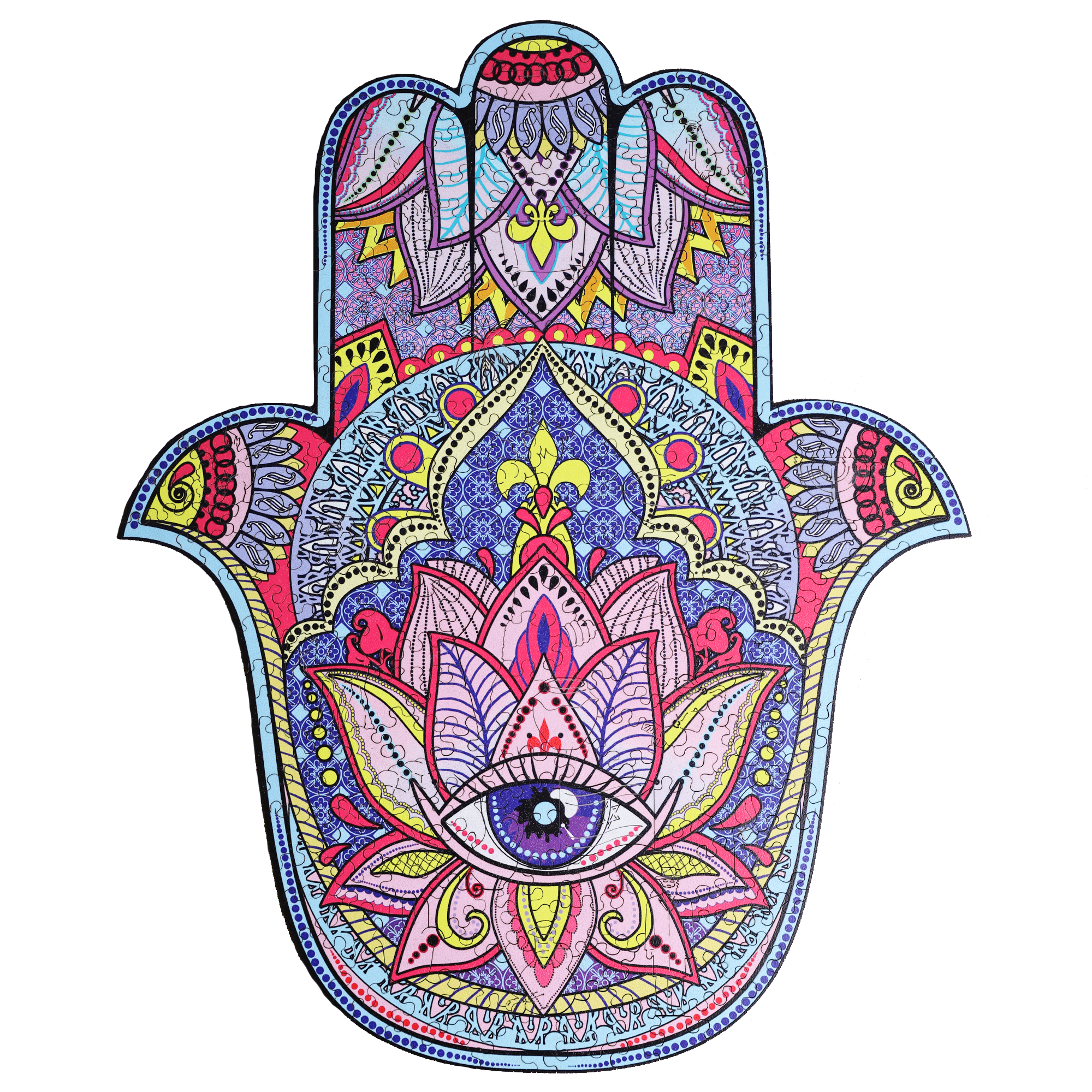 Wooden Jigsaw Puzzle Hamsa - Woods Story