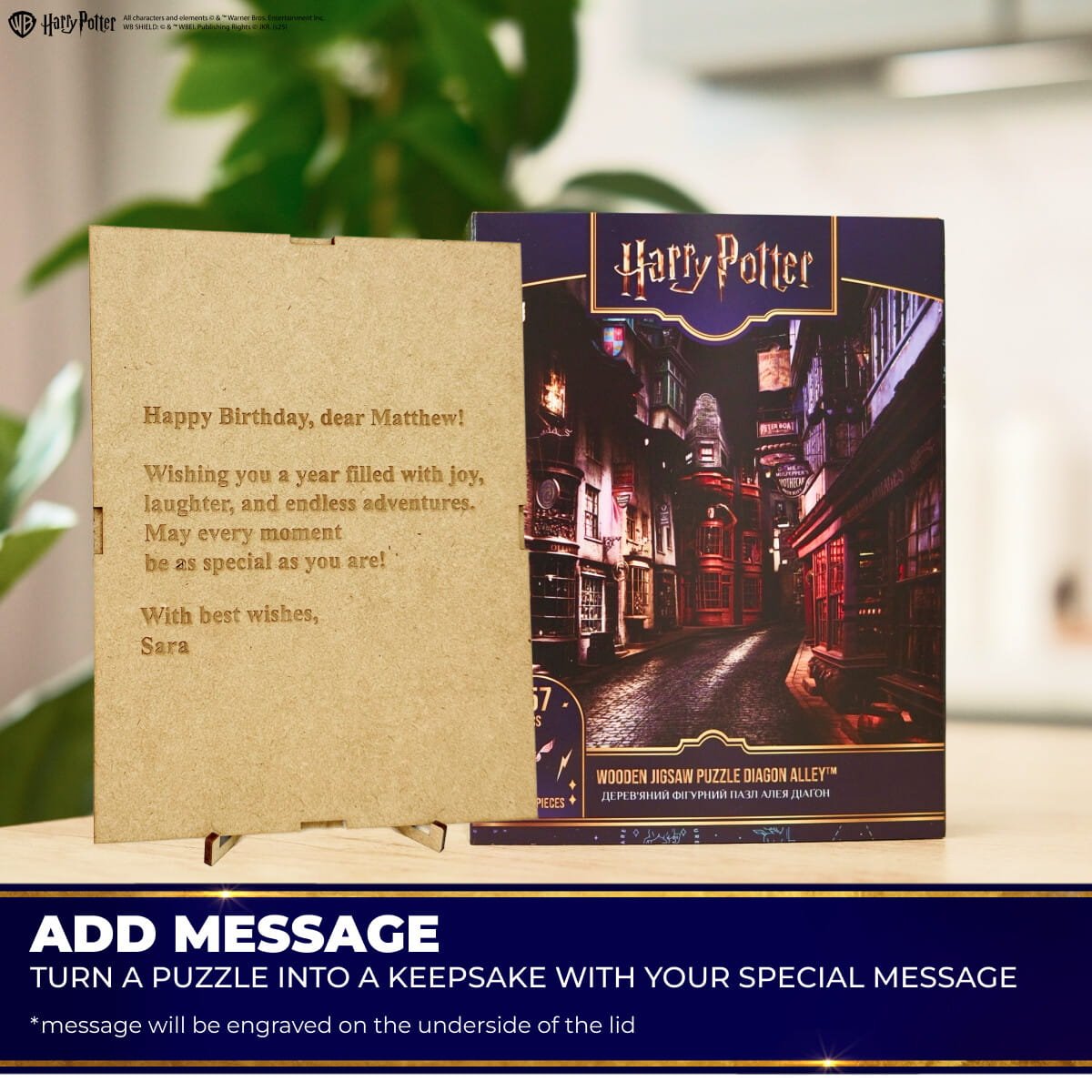 Wooden jigsaw puzzle Harry Potter Diagon Alley™ - Woods Story