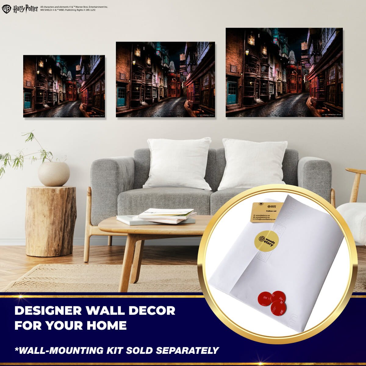 Wooden jigsaw puzzle Harry Potter Diagon Alley™ - Woods Story