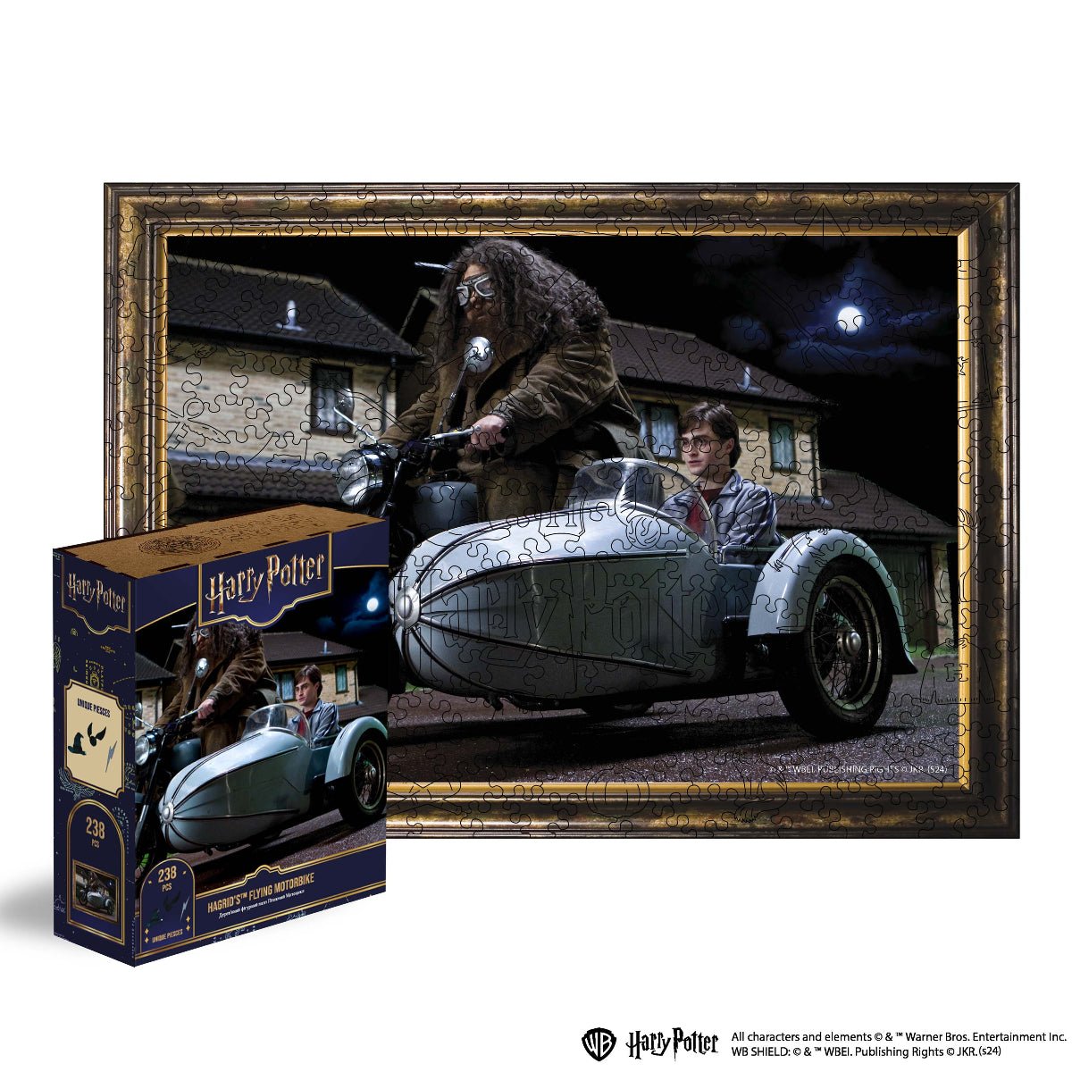 Wooden jigsaw puzzle Harry Potter™ Flying Motorbike - Woods Story