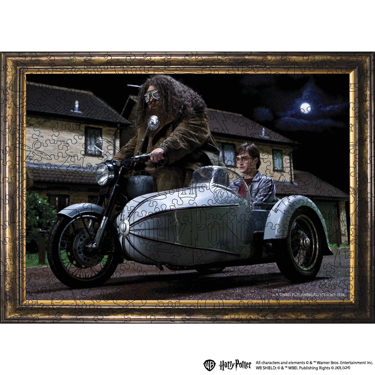 Wooden jigsaw puzzle Harry Potter™ Flying Motorbike - Woods Story