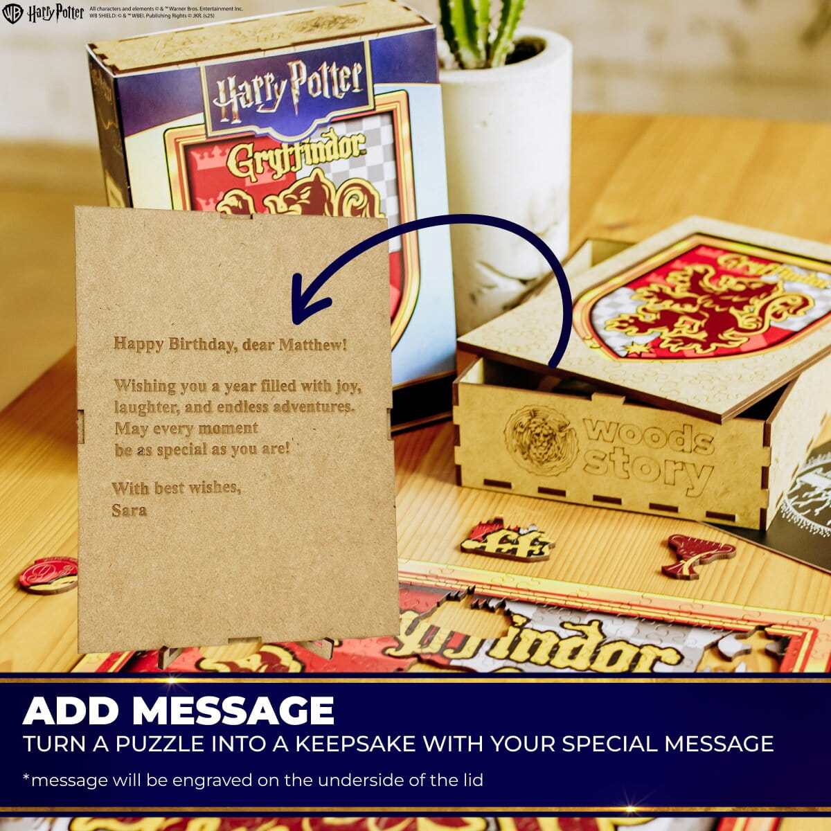 Wooden jigsaw puzzle Harry Potter Gryffindor™ - Woods Story