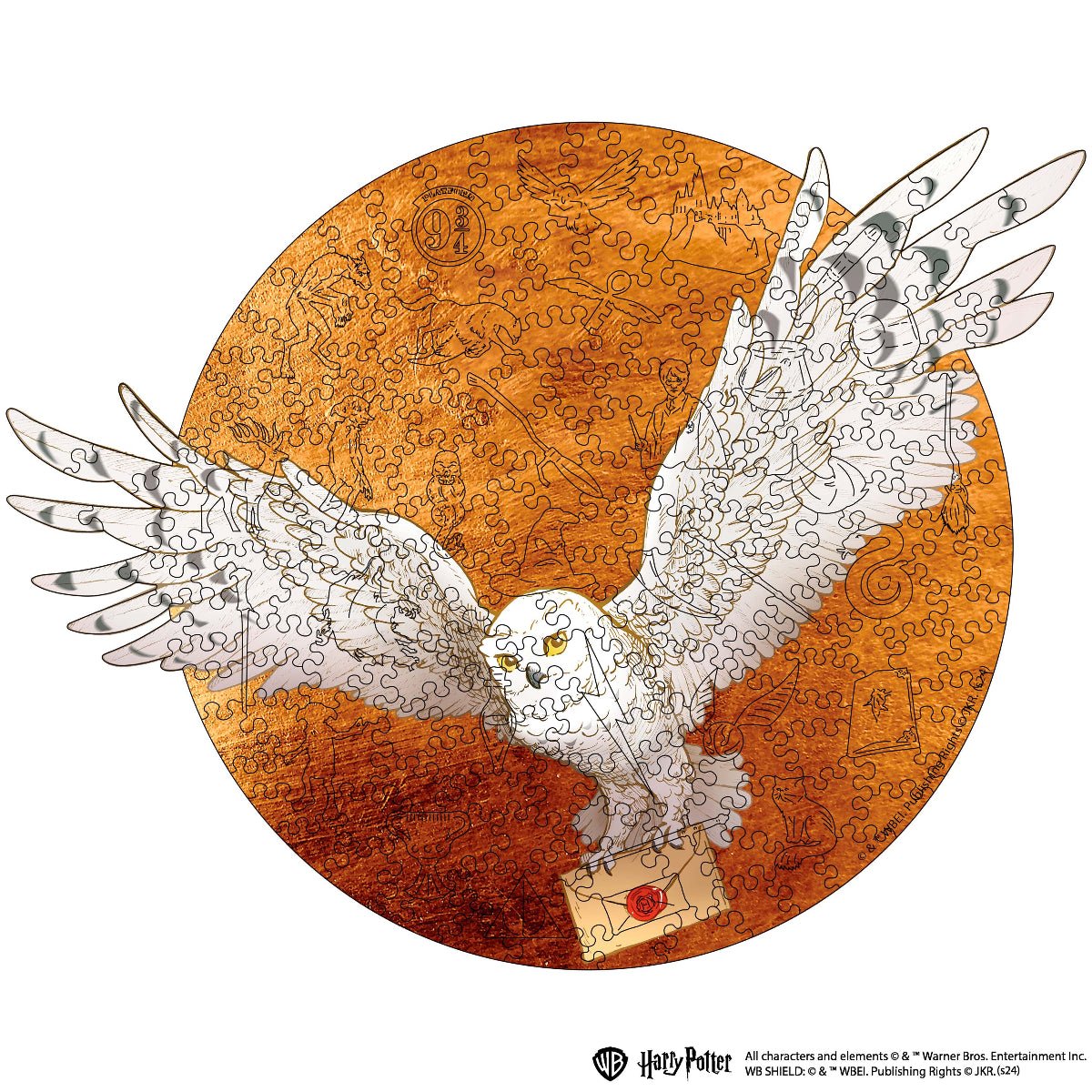Wooden jigsaw puzzle Harry Potter Hedwig™ - Woods Story