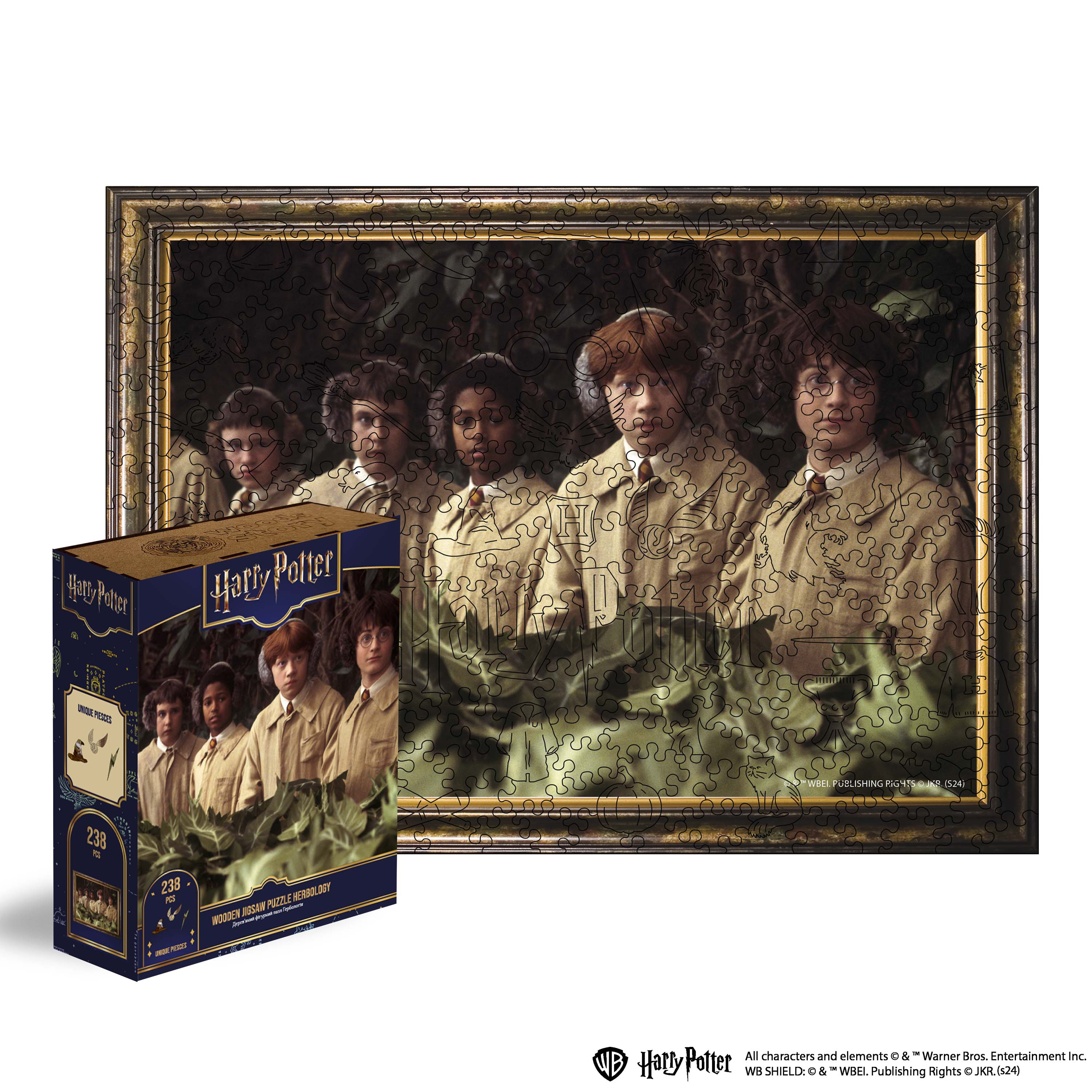 Wooden jigsaw puzzle Harry Potter™ Herbology - Woods Story