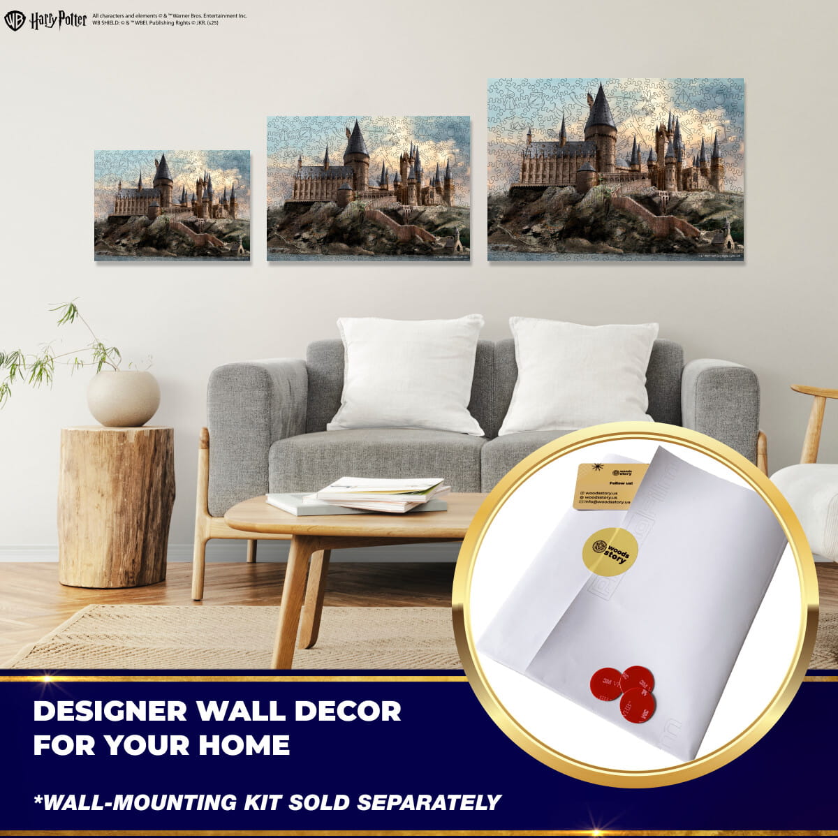 Wooden jigsaw puzzle Harry Potter Hogwarts Castle™ - Woods Story