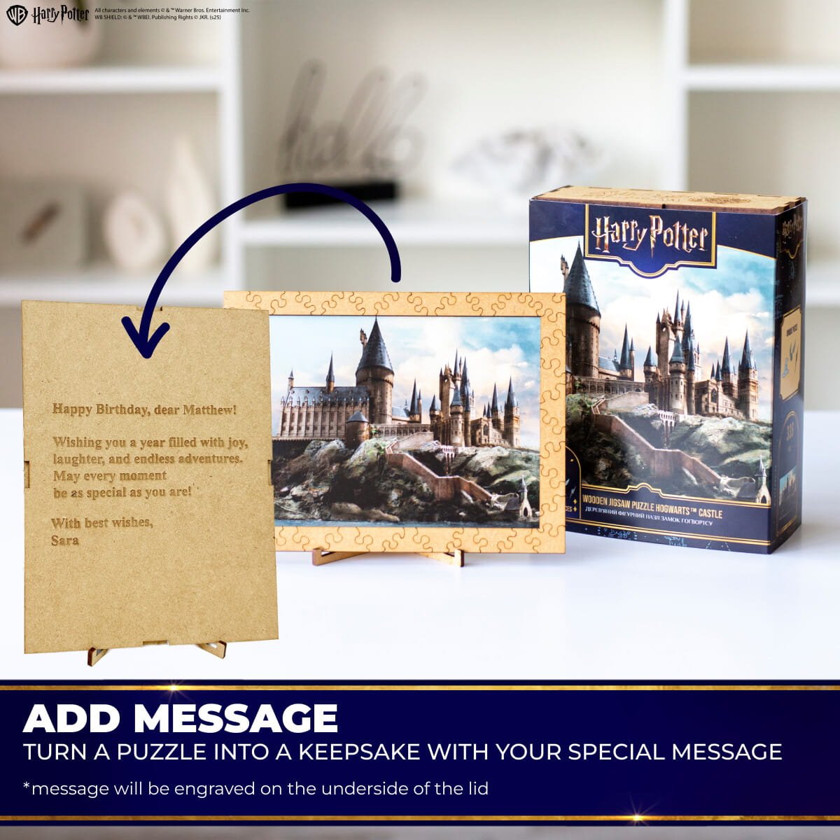 Wooden jigsaw puzzle Harry Potter Hogwarts Castle™ - Woods Story
