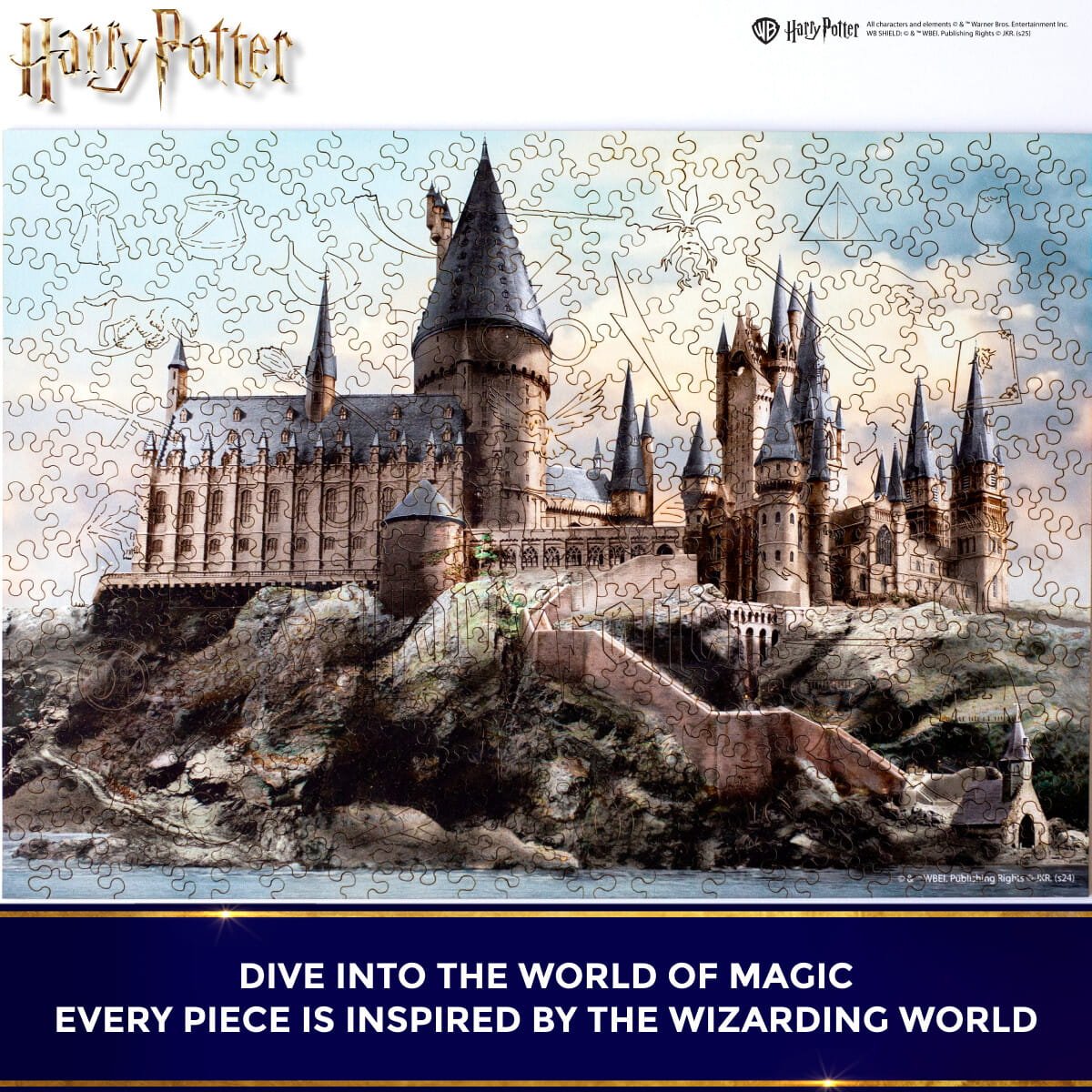 Wooden jigsaw puzzle Harry Potter Hogwarts Castle™ - Woods Story