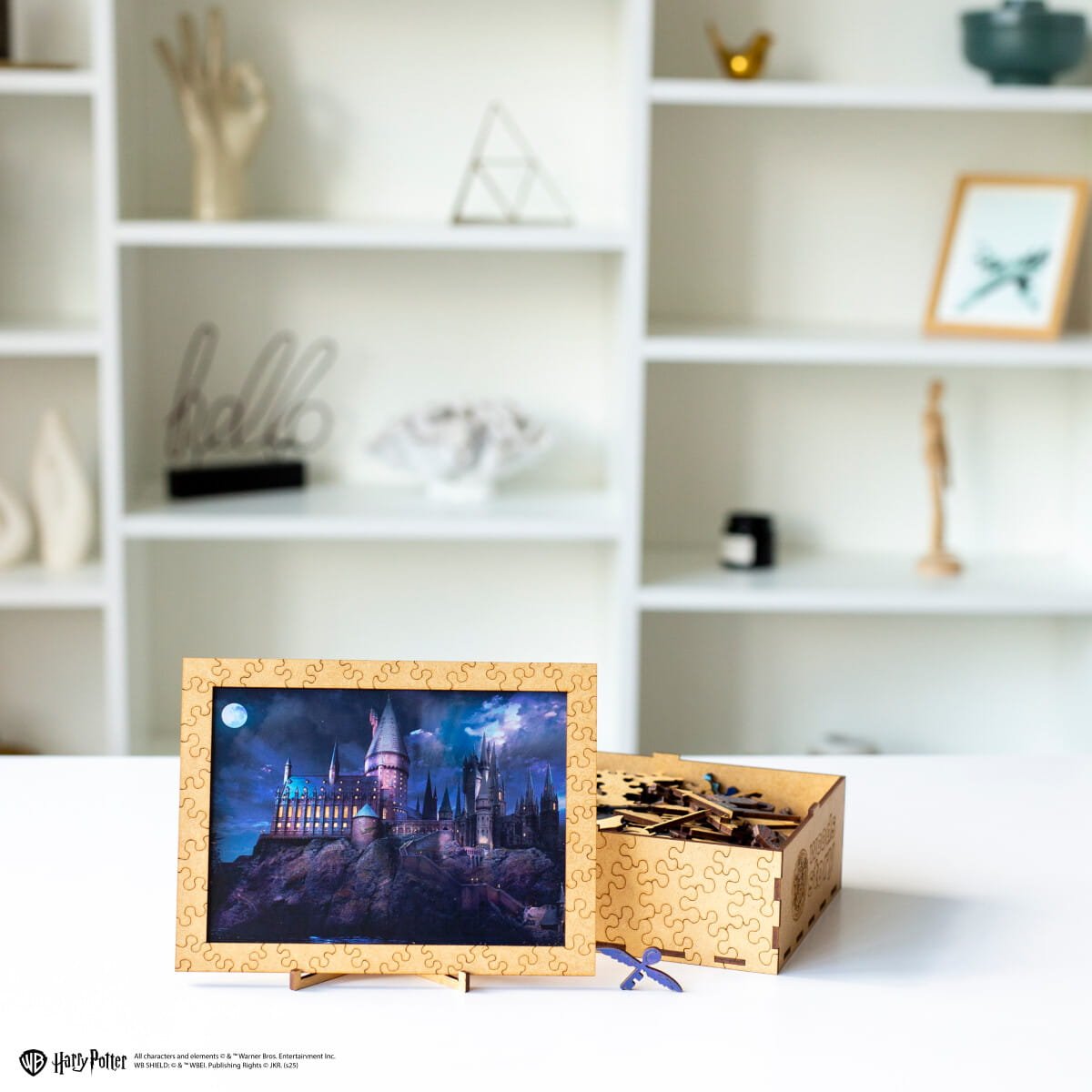 Wooden jigsaw puzzle Harry Potter Hogwarts Castle Night™ - Woods Story