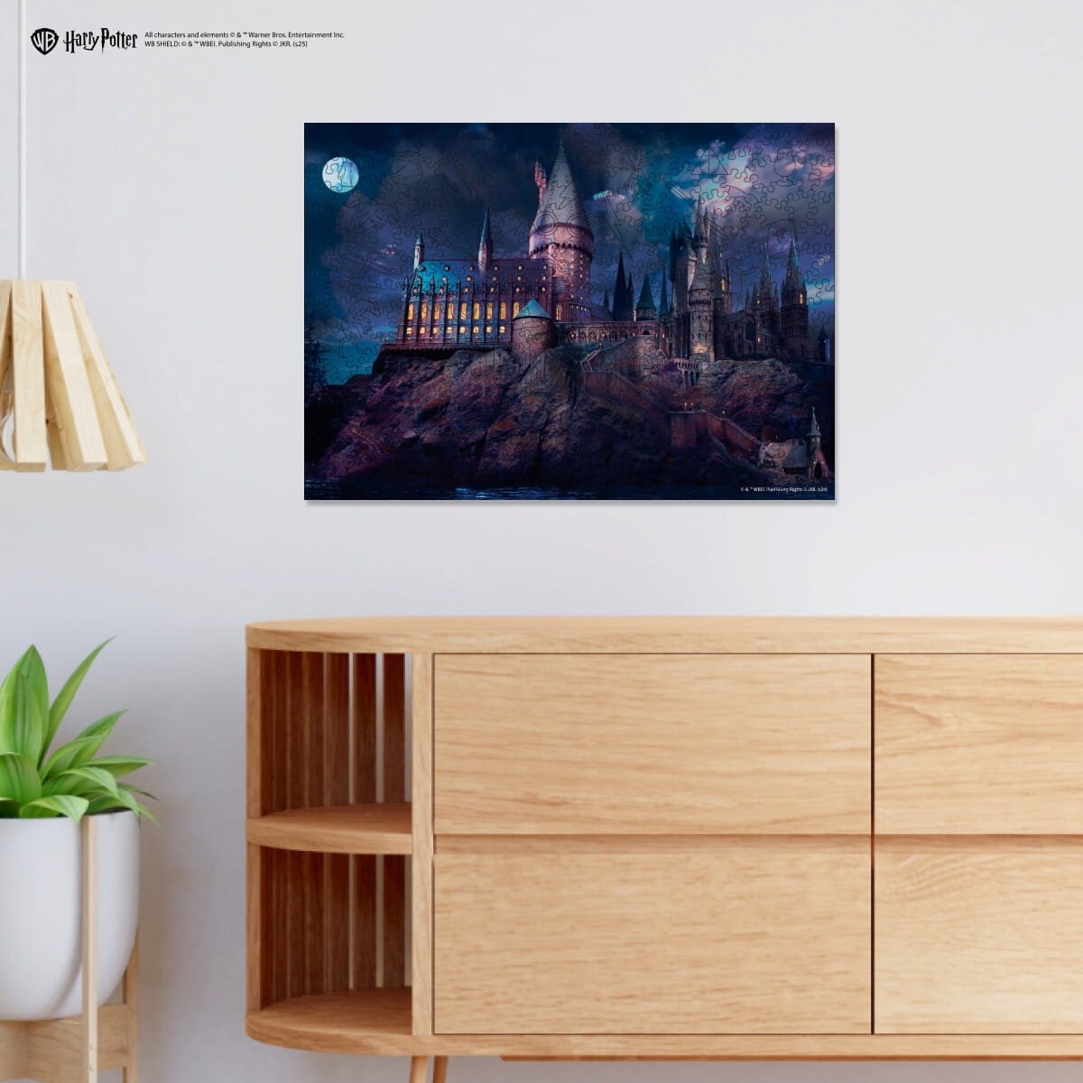 Wooden jigsaw puzzle Harry Potter Hogwarts Castle Night™ - Woods Story