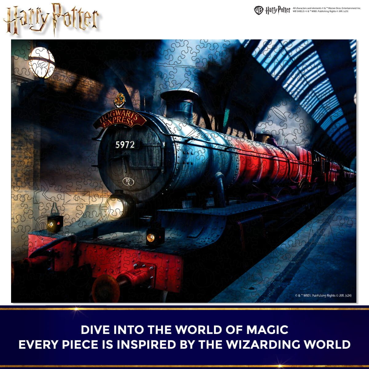 Wooden jigsaw puzzle Harry Potter Hogwarts Express™ - Woods Story