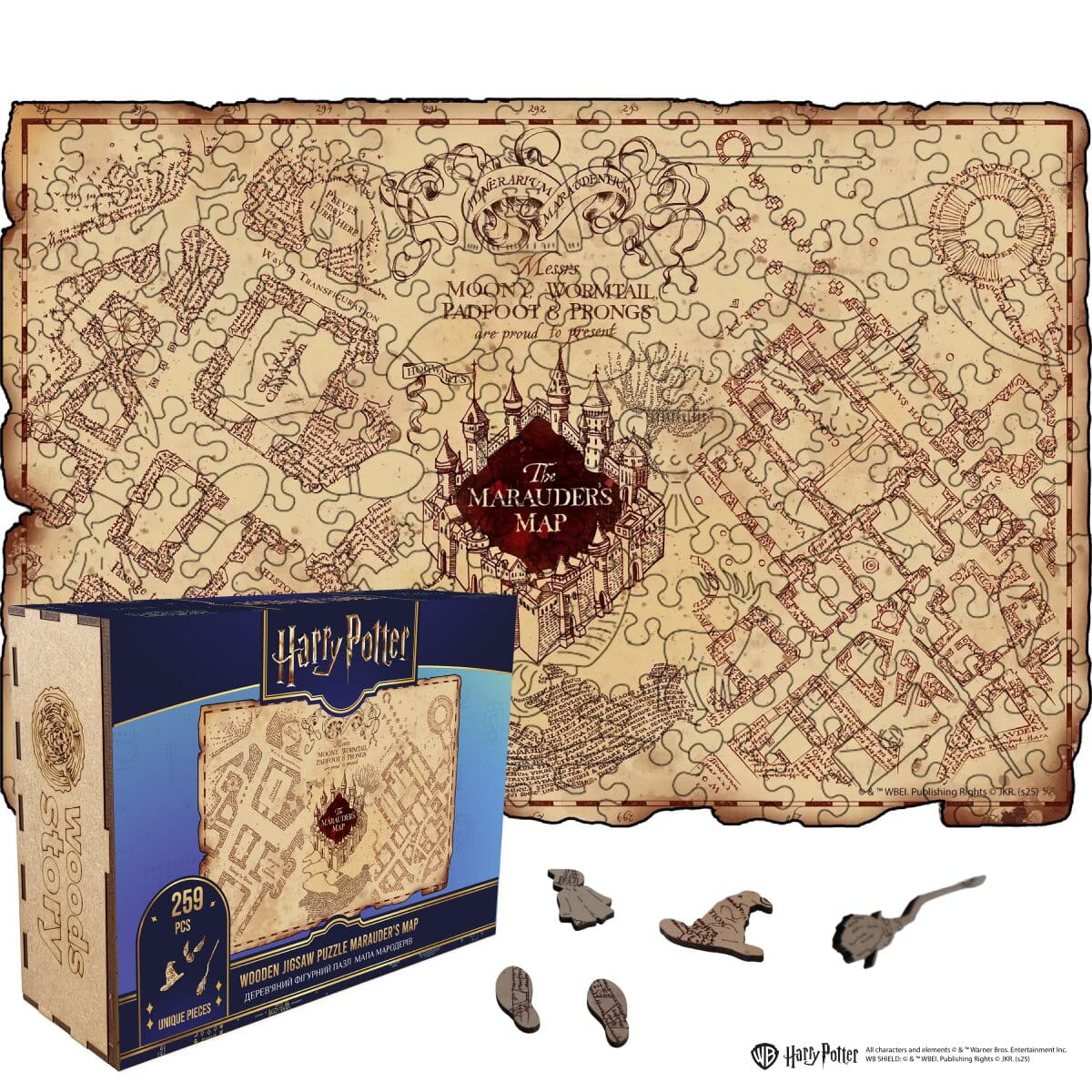 Marauder's Map Puzzle | Harry Potter™ by WOODS STORY®