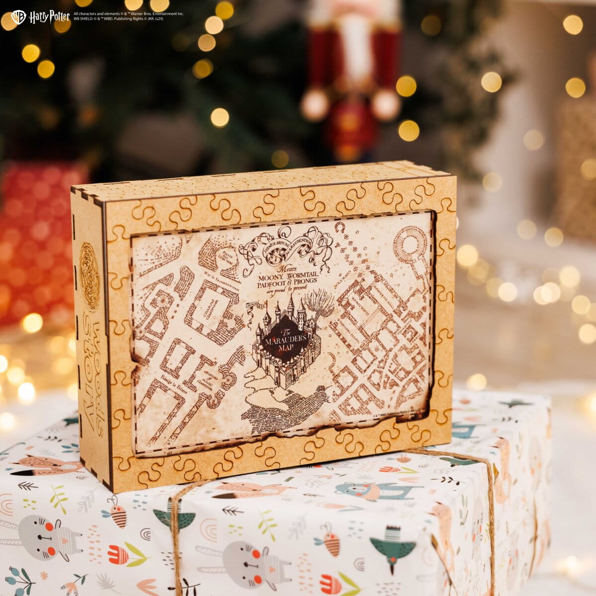 Wooden jigsaw puzzle Harry Potter™ Marauder’s Map - Woods Story