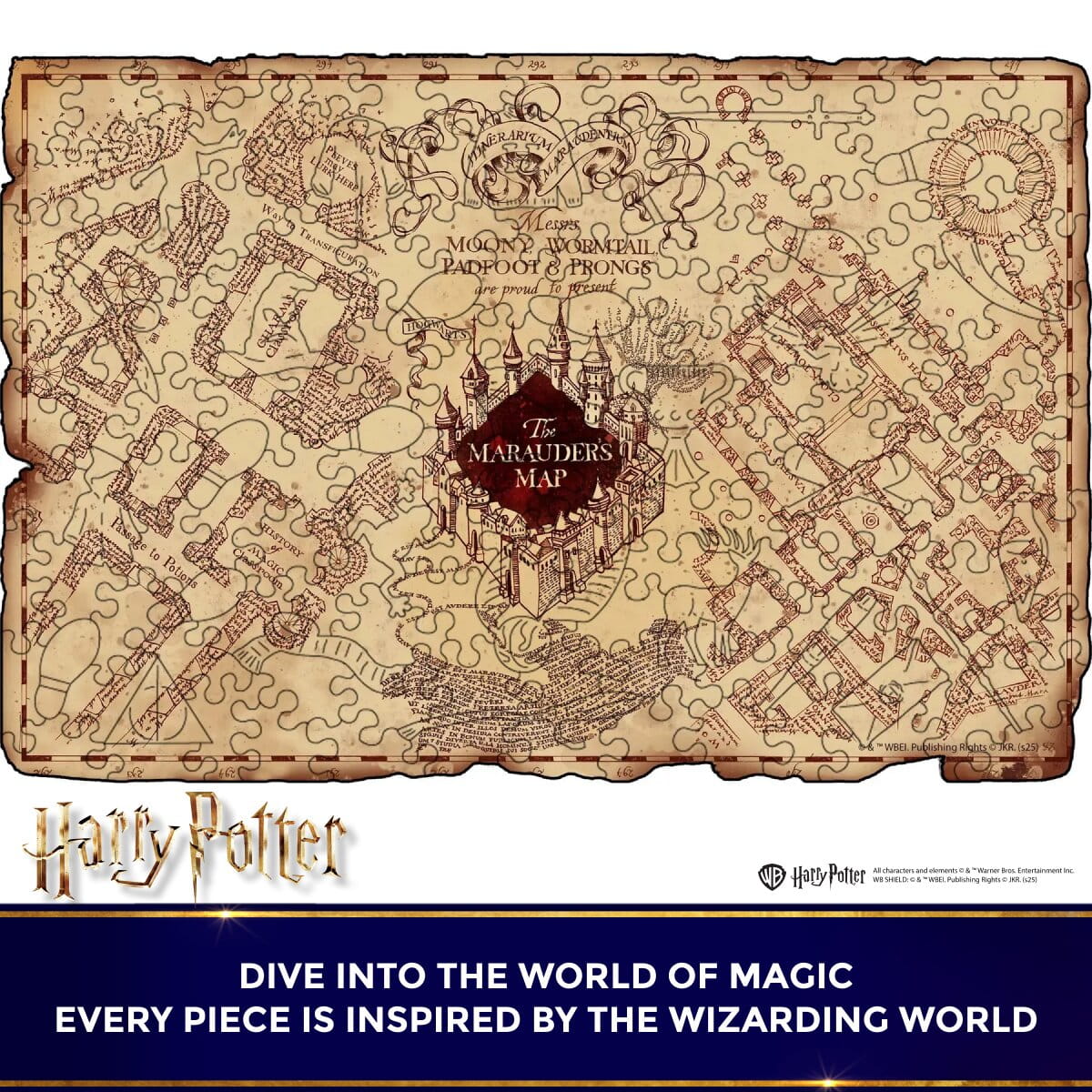 Marauder's Map Puzzle | Harry Potter™ by WOODS STORY®