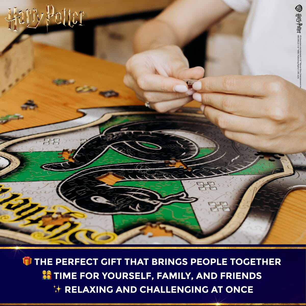Wooden jigsaw puzzle Harry Potter Slytherin™ - Woods Story