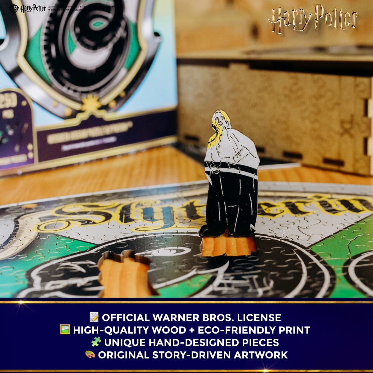 Wooden jigsaw puzzle Harry Potter Slytherin™ - Woods Story