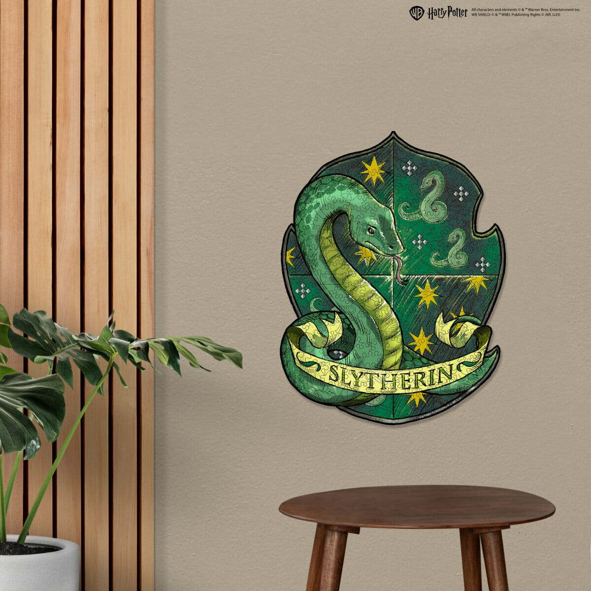Wooden jigsaw puzzle Harry Potter Slytherin™ Crest - Woods Story
