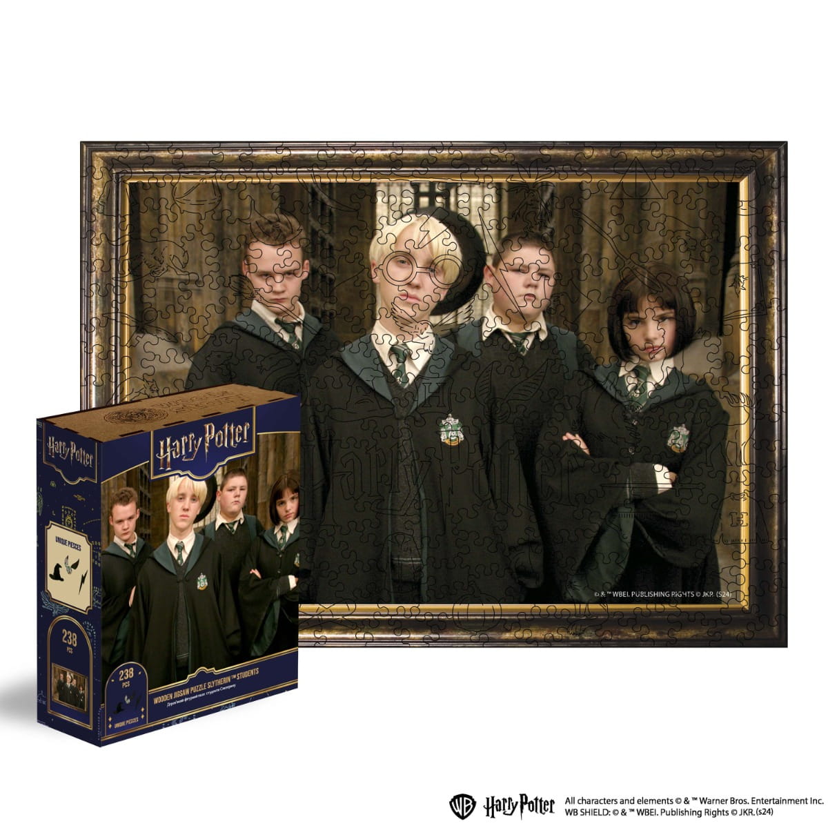 Wooden jigsaw puzzle Harry Potter Slytherin™ students - Woods Story