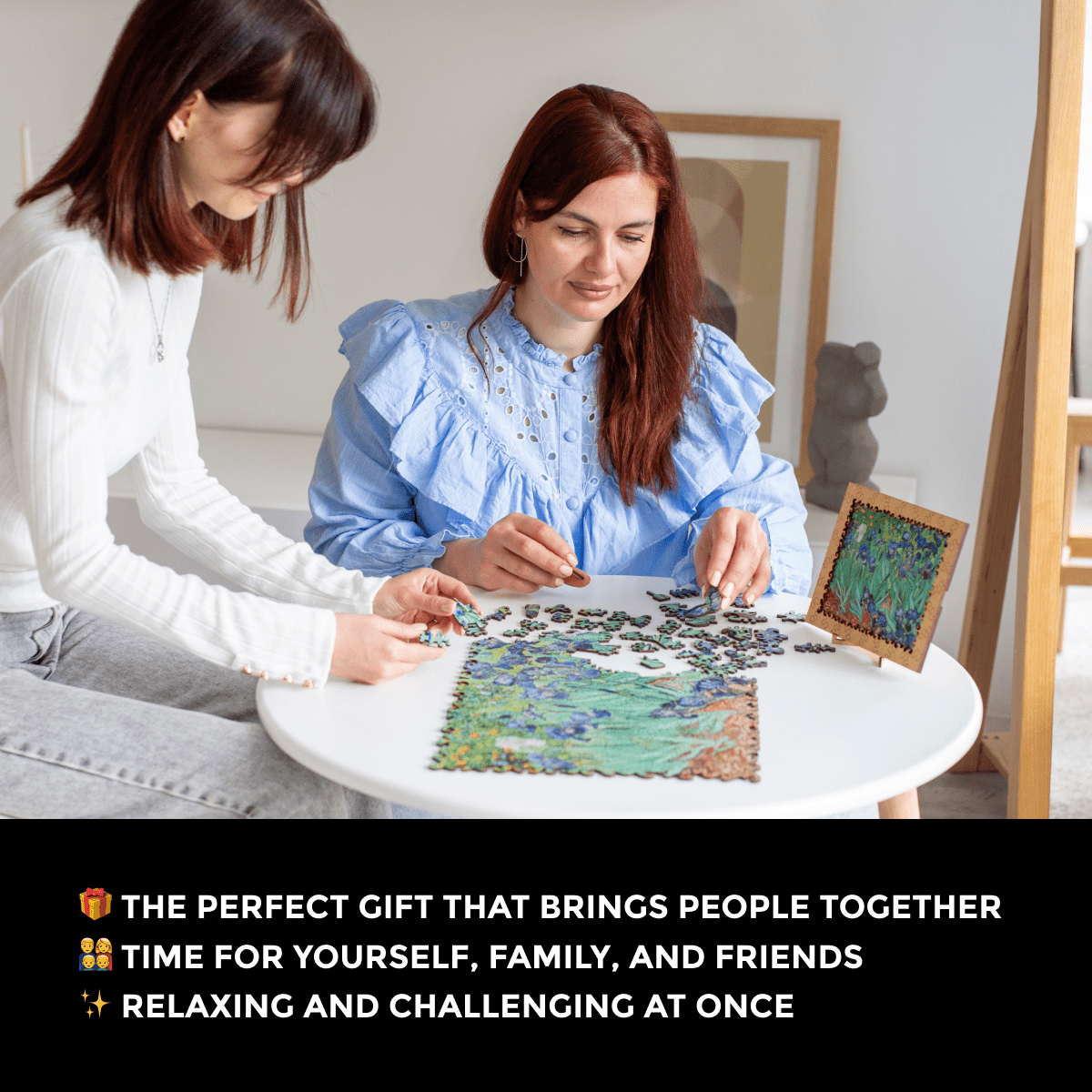 Wooden Jigsaw Puzzle Irises (Vincent Van Gogh) - Woods Story