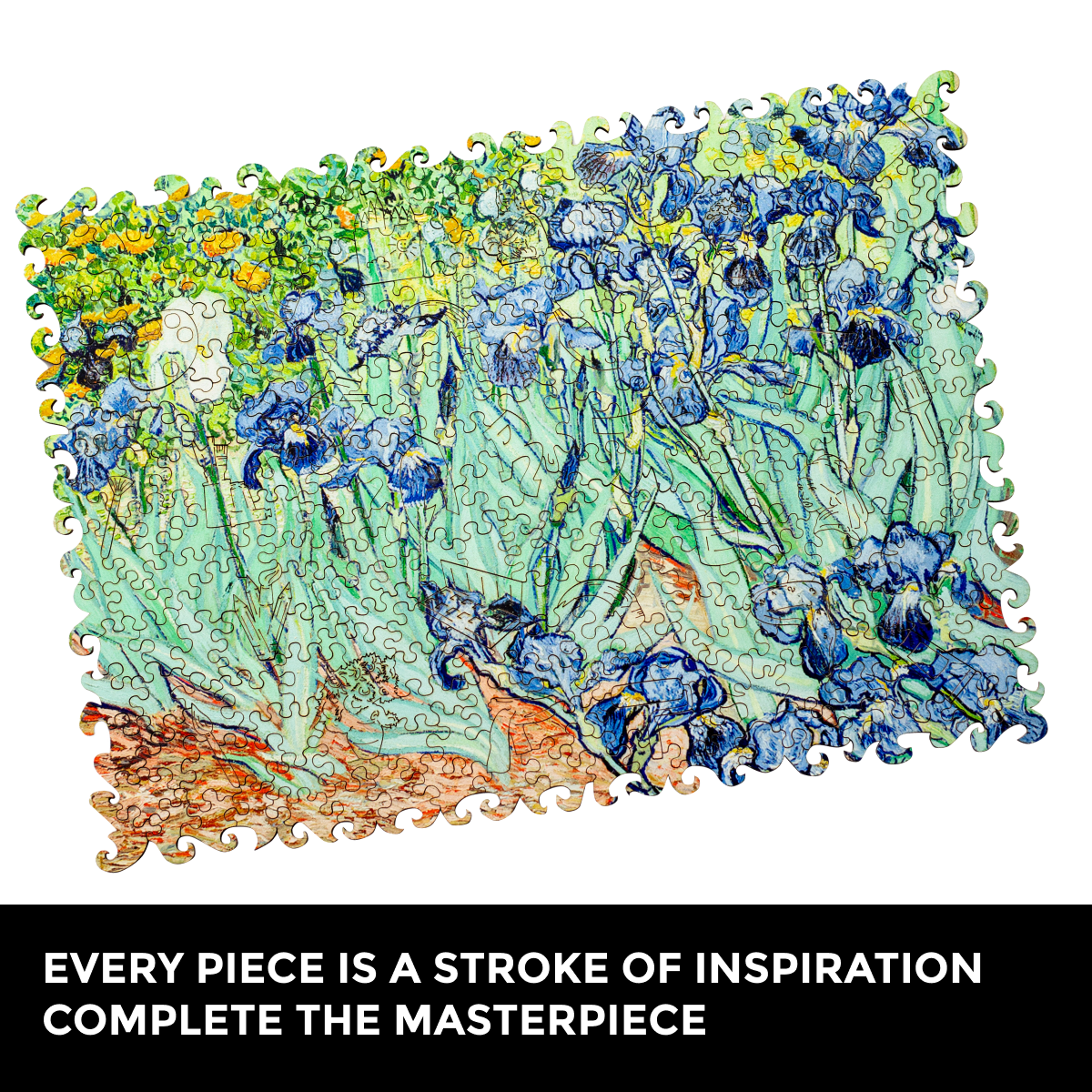 Wooden Jigsaw Puzzle Irises (Vincent Van Gogh) - Woods Story