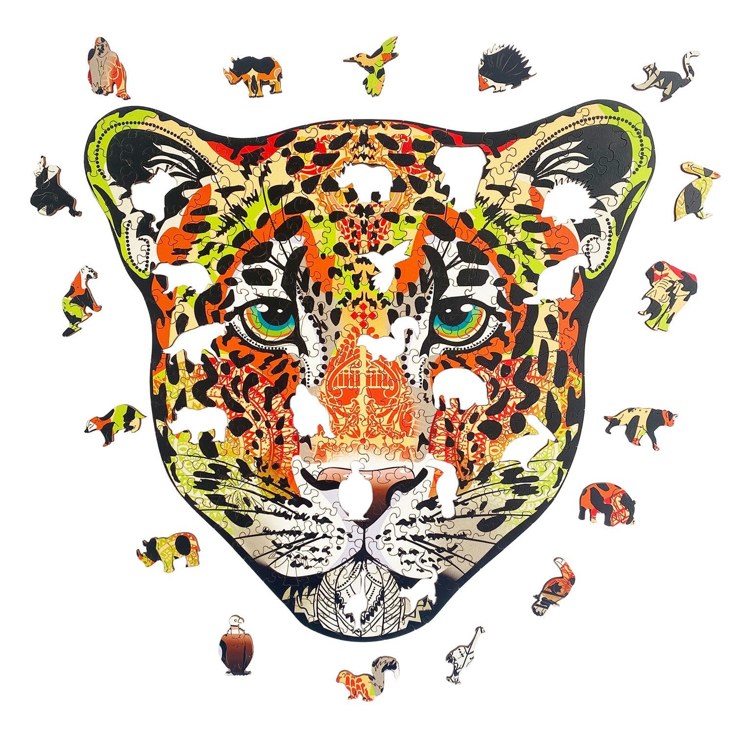 Wooden Jigsaw Puzzle Leopard - Woods Story
