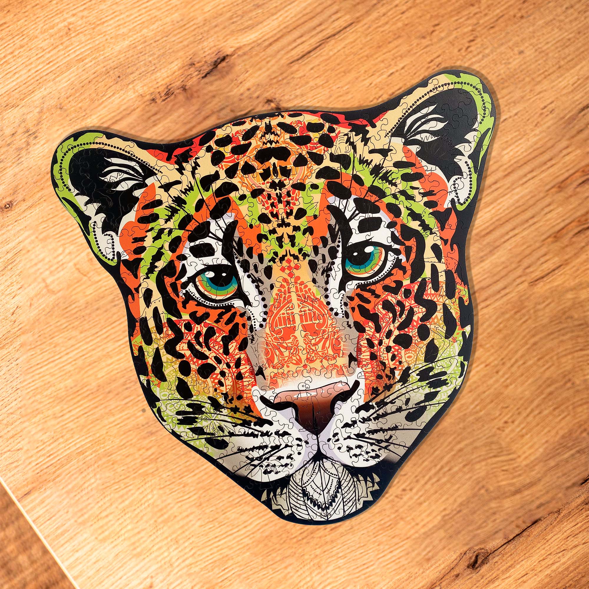 Wooden Jigsaw Puzzle Leopard - Woods Story