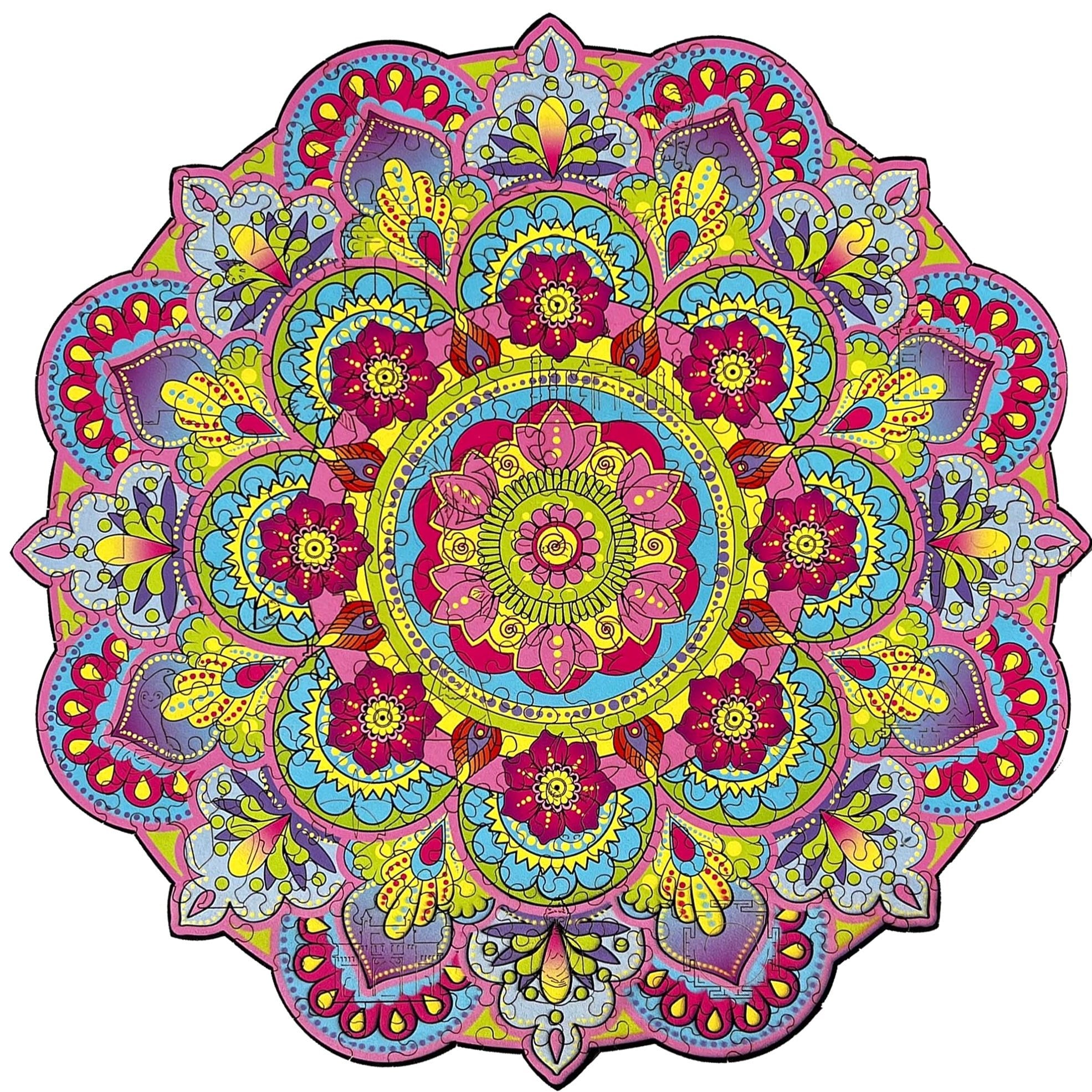 Wooden Jigsaw Puzzle Mandala - Woods Story