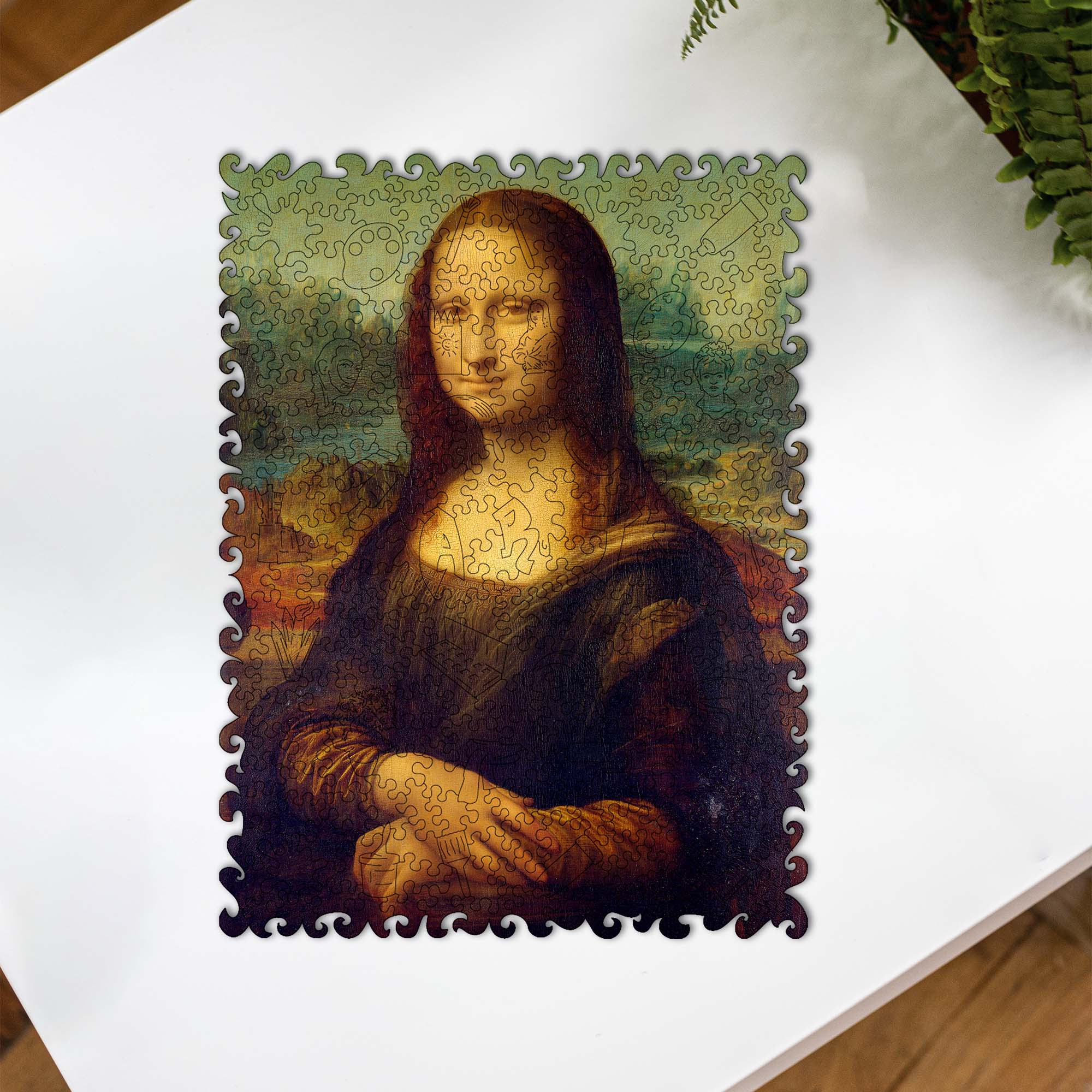 Wooden Jigsaw Puzzle Mona Lisa (Leonardo da Vinci) - Woods Story