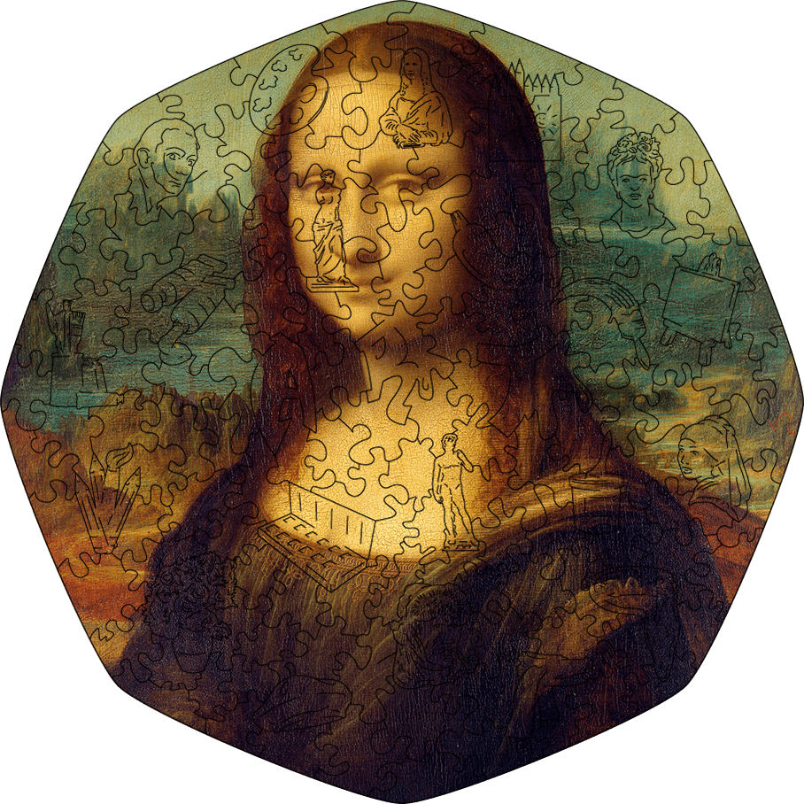 Wooden Jigsaw Puzzle Mona Lisa (Leonardo da Vinci) - Woods Story