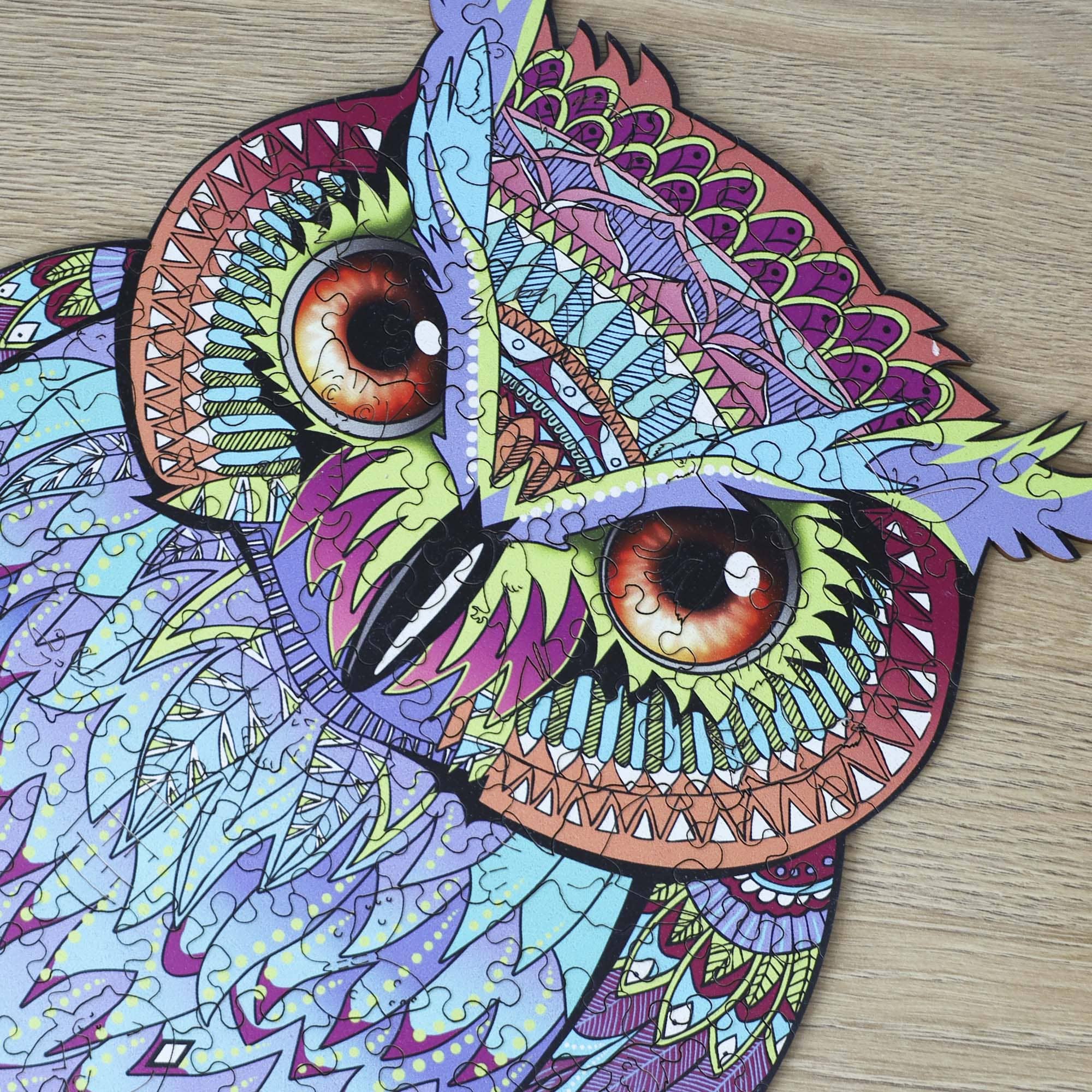 Wooden Jigsaw Puzzle Owl - Woods Story