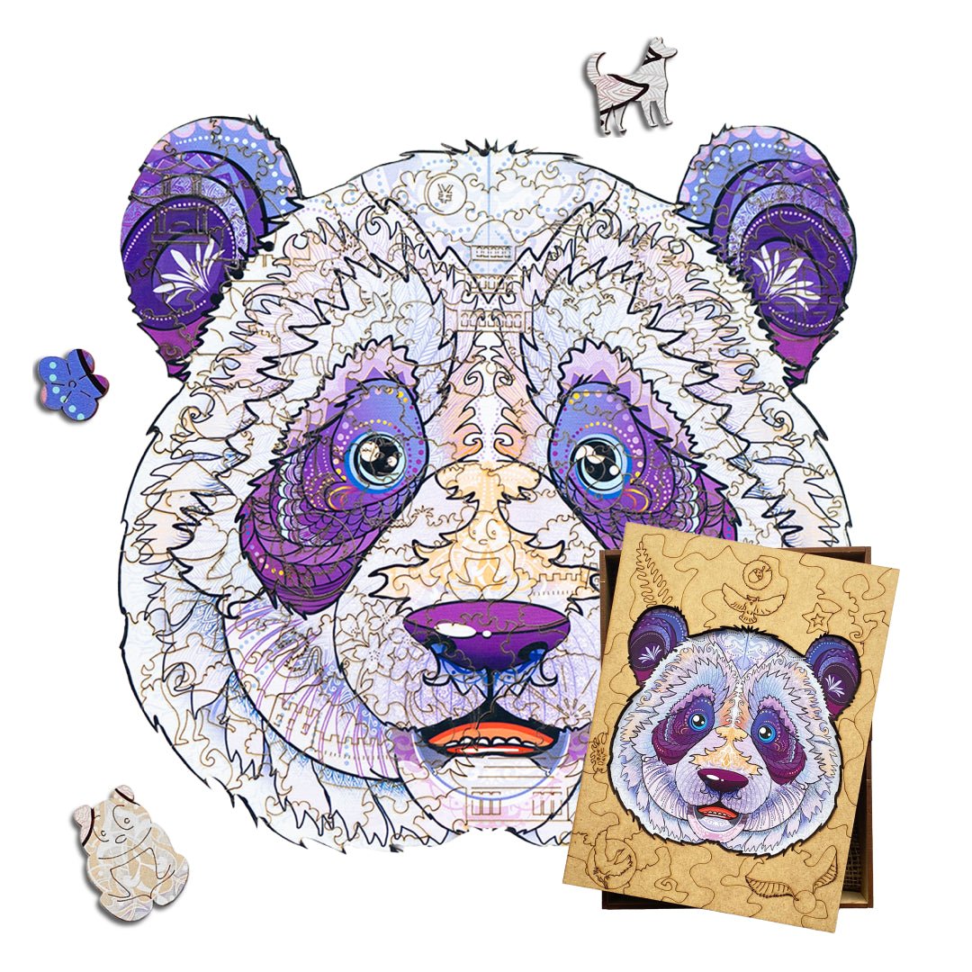 Wooden Jigsaw Puzzle Panda - Woods Story