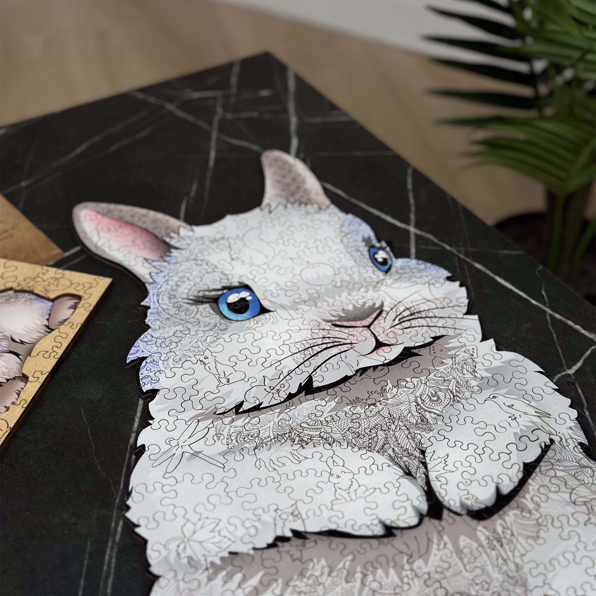 Wooden Jigsaw Puzzle Rabbit - Woods Story
