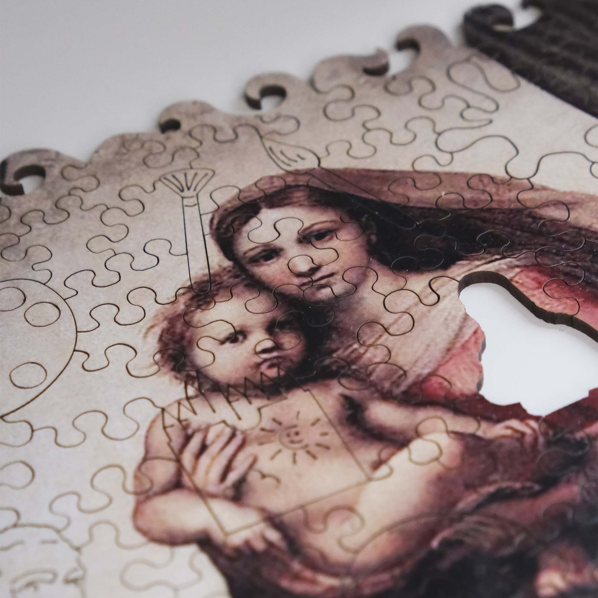 Wooden Jigsaw Puzzle Sistine Madonna (Raphael Santi) - Woods Story