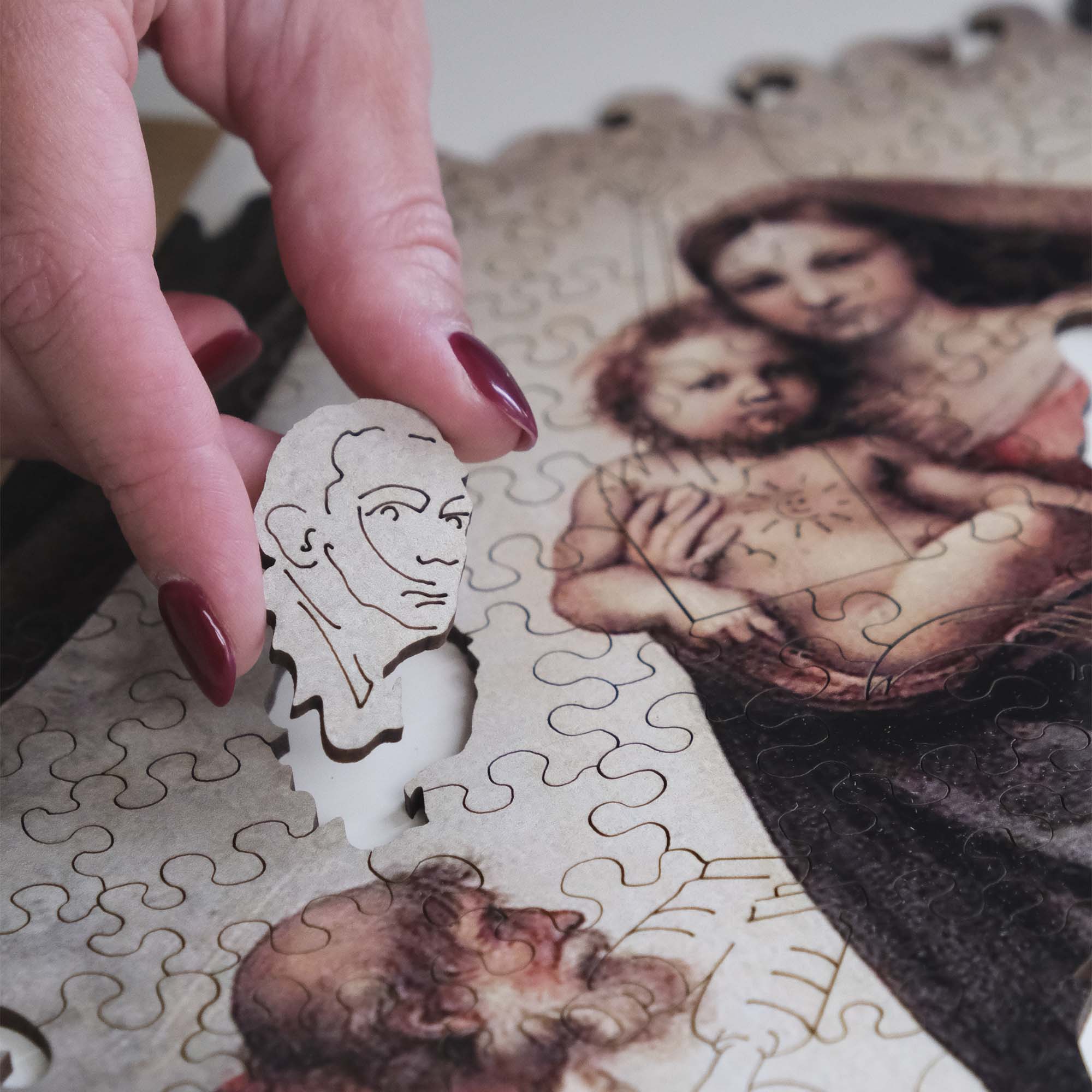 Wooden Jigsaw Puzzle Sistine Madonna (Raphael Santi) - Woods Story