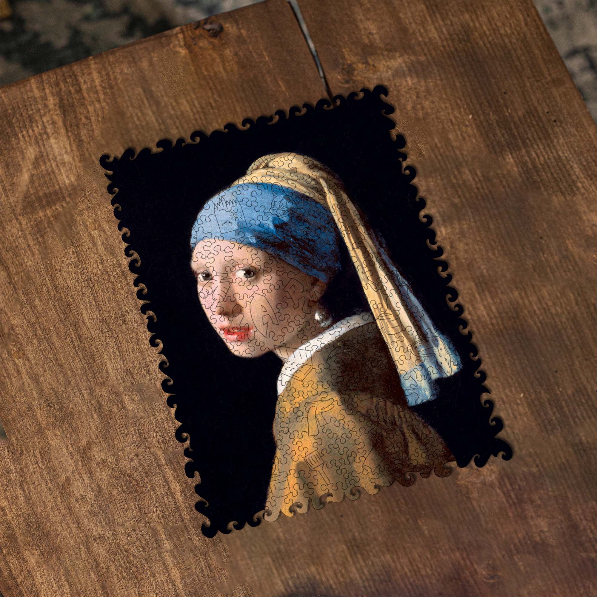 Wooden Jigsaw Puzzle The Girl With The Pearl Earring (Johannes Vermeer) - Woods Story