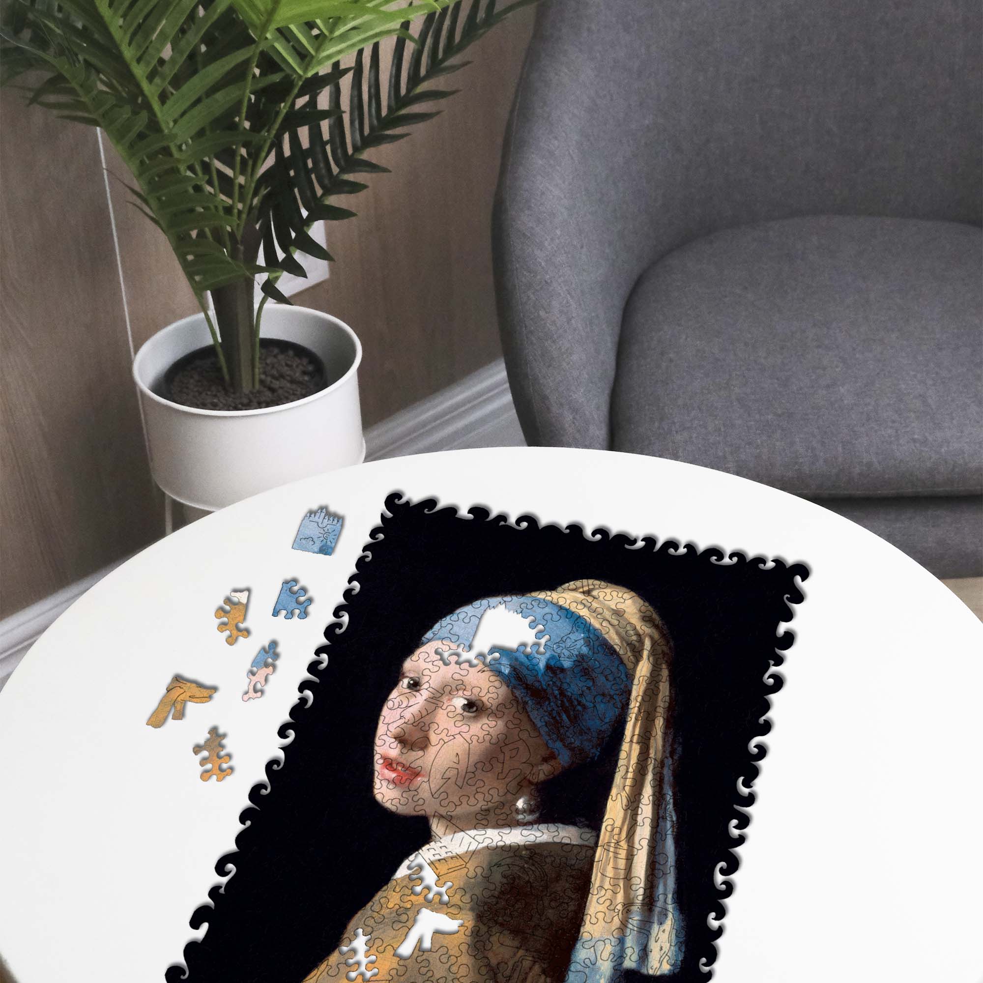 Wooden Jigsaw Puzzle The Girl With The Pearl Earring (Johannes Vermeer) - Woods Story