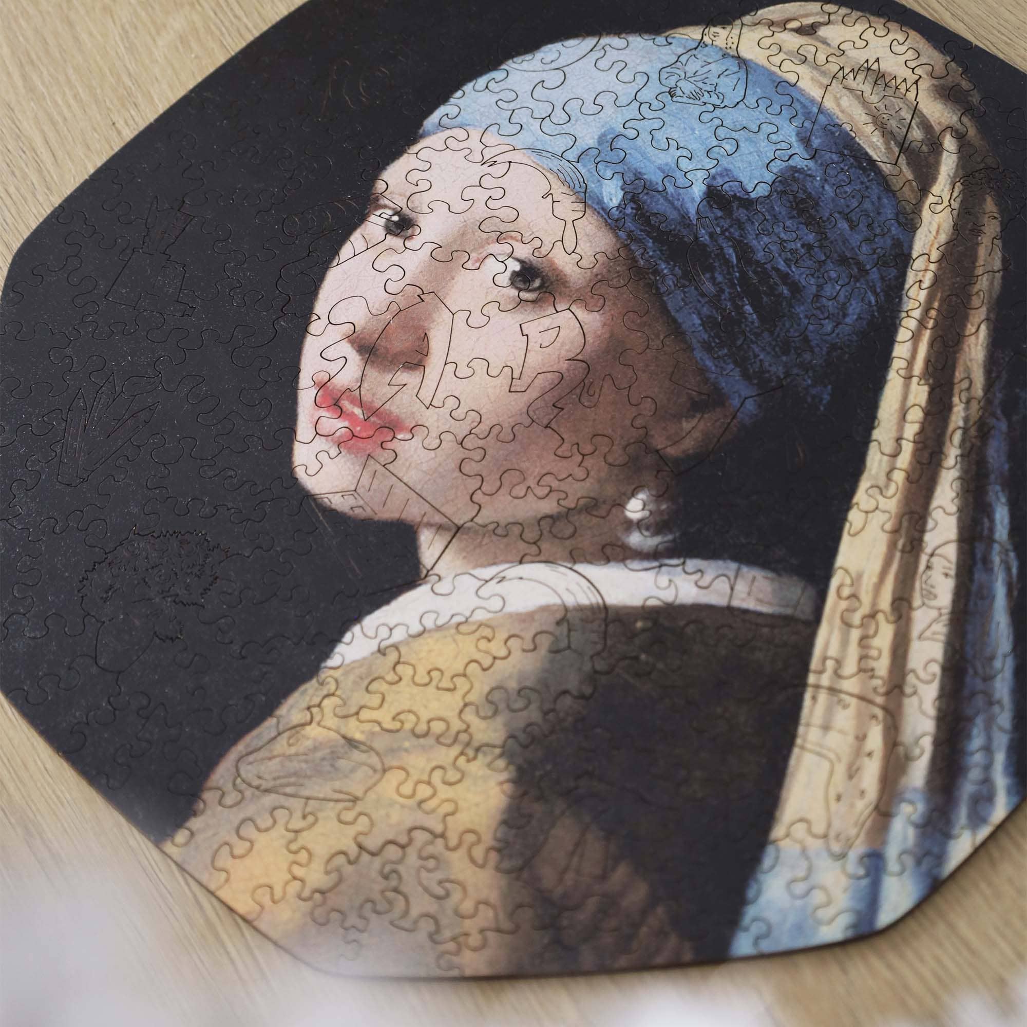 Wooden Jigsaw Puzzle The Girl With The Pearl Earring (Johannes Vermeer) - Woods Story