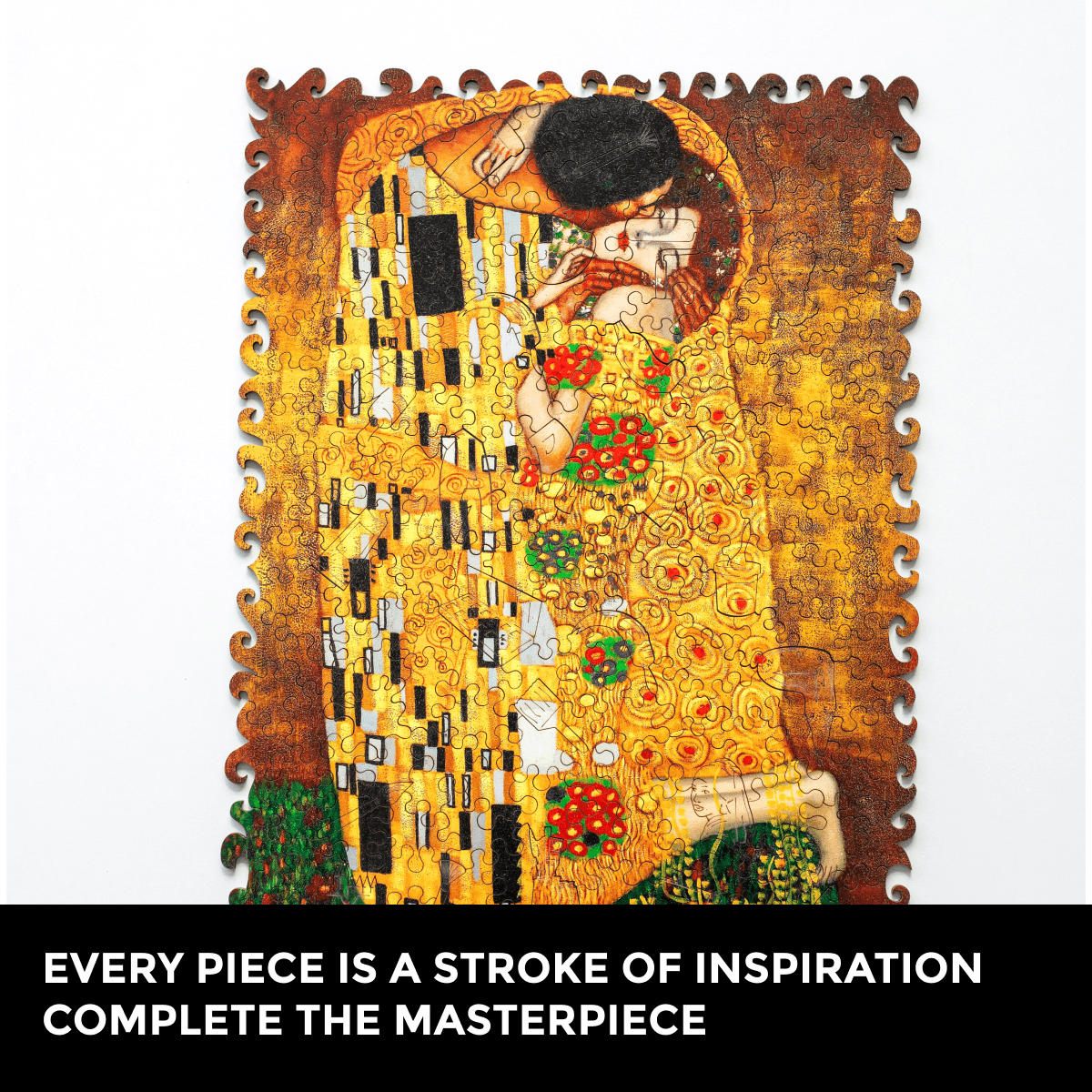 Wooden Jigsaw Puzzle The Kiss (Gustav Klimt) - Woods Story