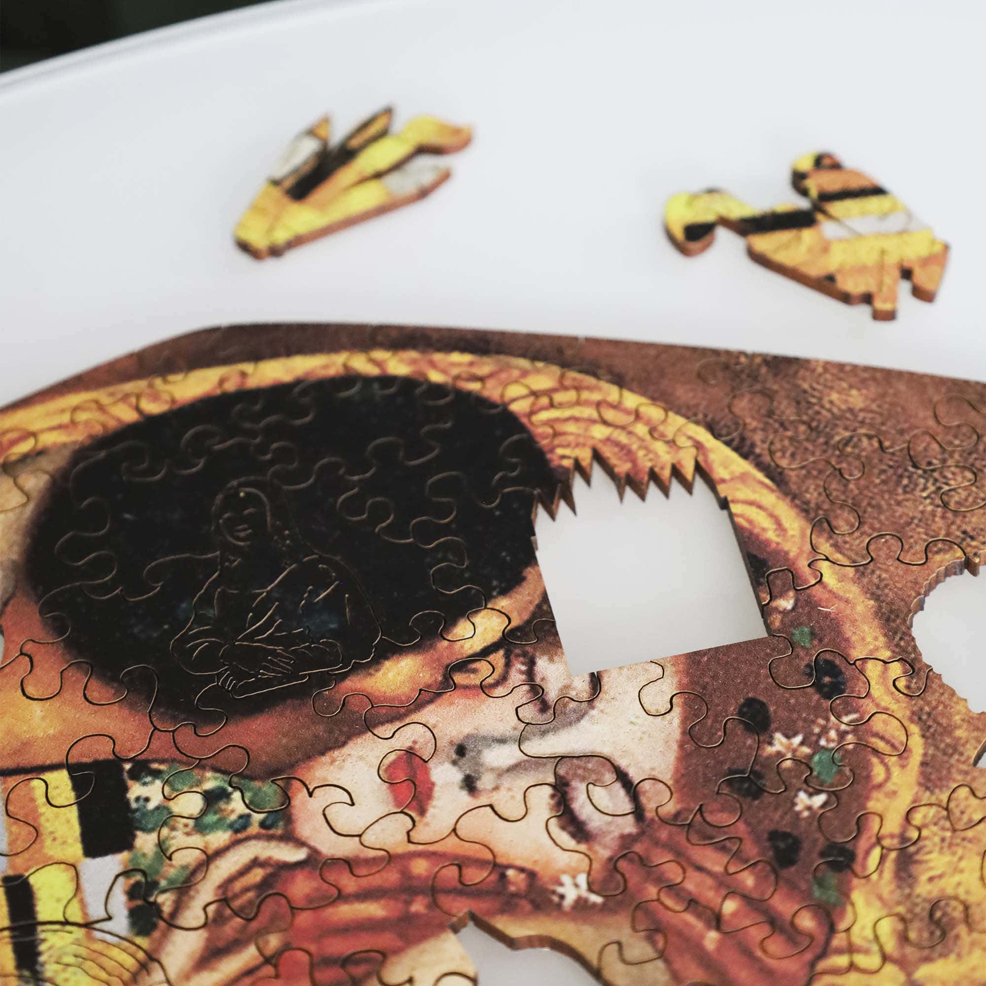Wooden Jigsaw Puzzle The Kiss (Gustav Klimt) - Woods Story
